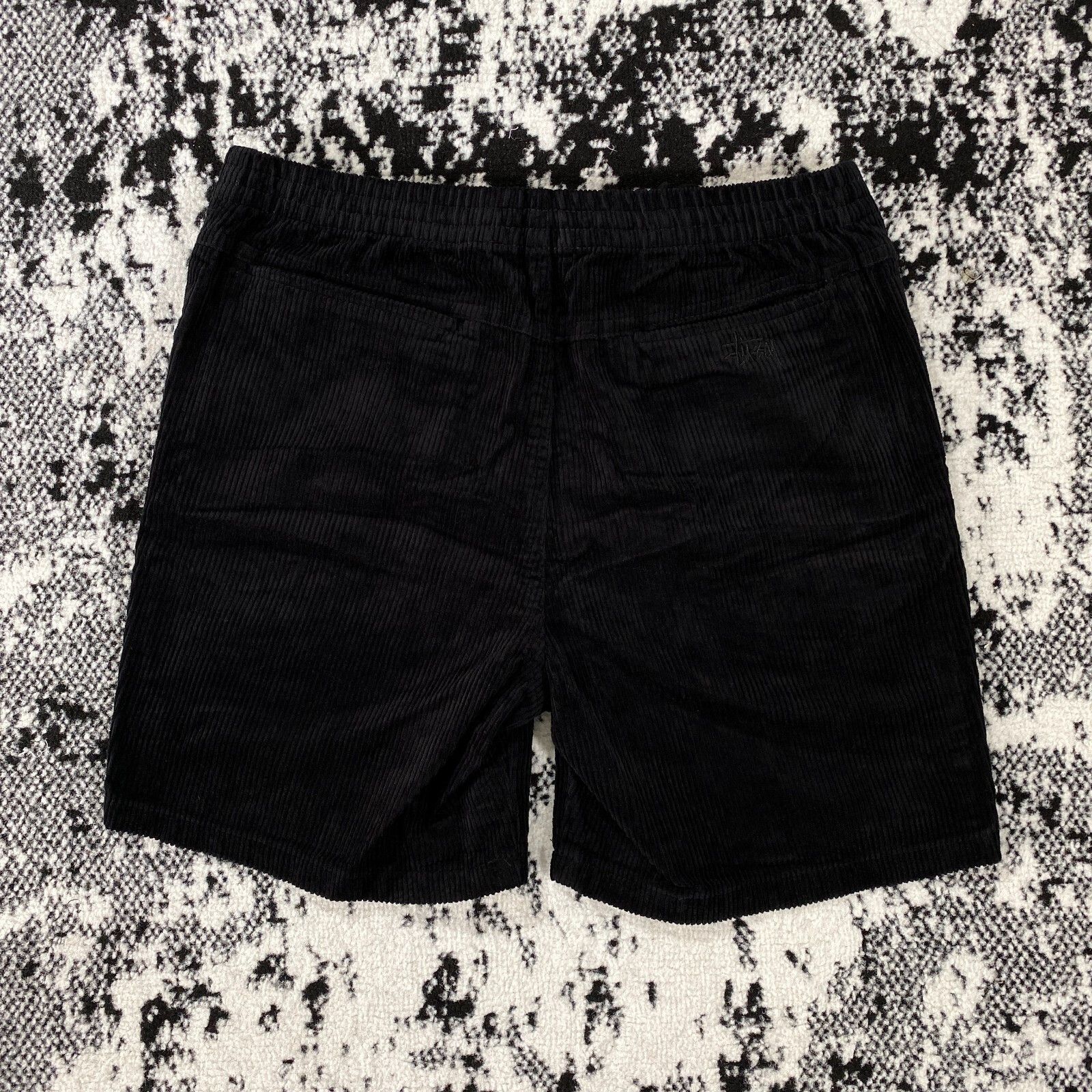 Stussy STUSSY BOX LOGO CORDUROY SHORTS IN BLACK - 32 Size US 32 / EU 48 - 3 Thumbnail