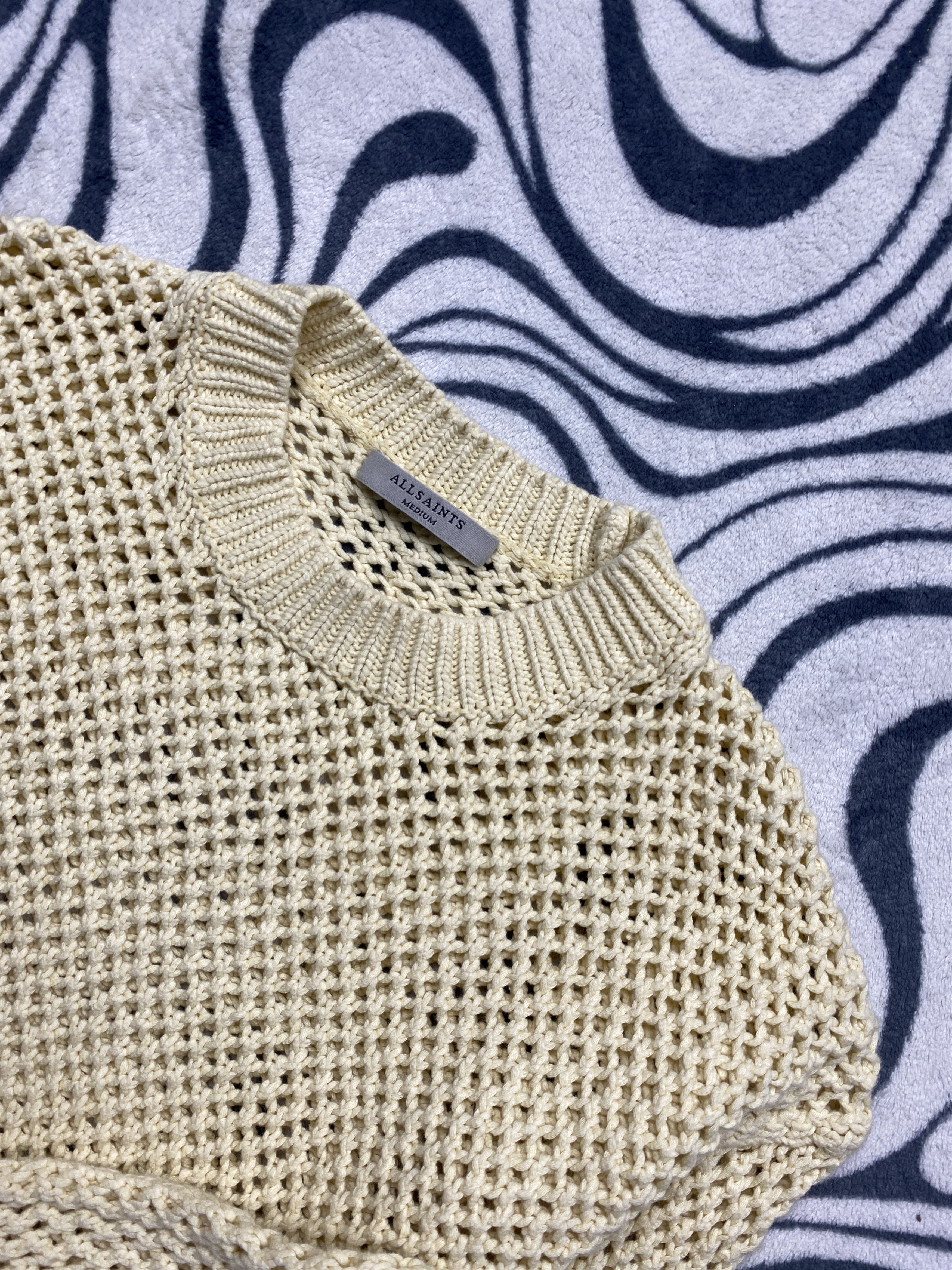 Allsaints Allsaints Womens Crew Neck Knit Sweater Y2K Size M / US 6-8 / IT 42-44 - 2 Thumbnail