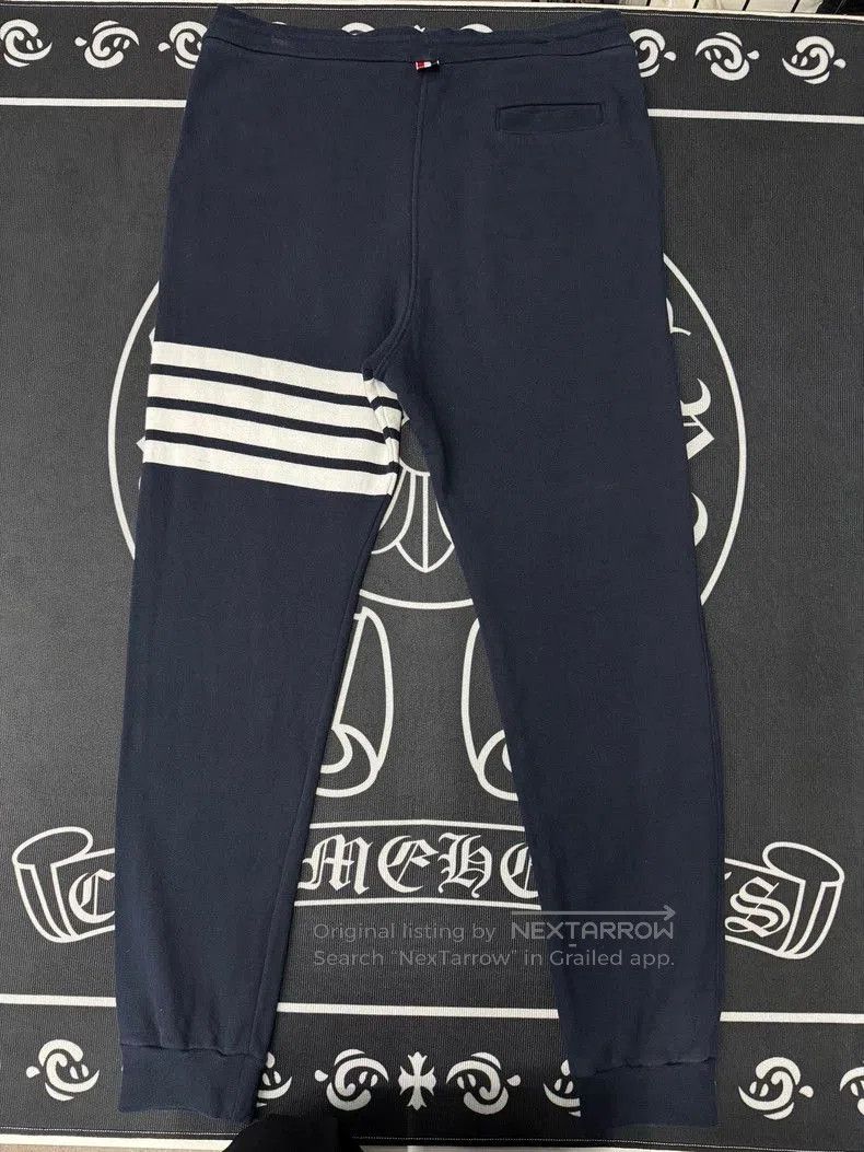 Thom Browne TB Navy Blue Striped Jogger Pants. Size US 32 / EU 48 - 2 Thumbnail