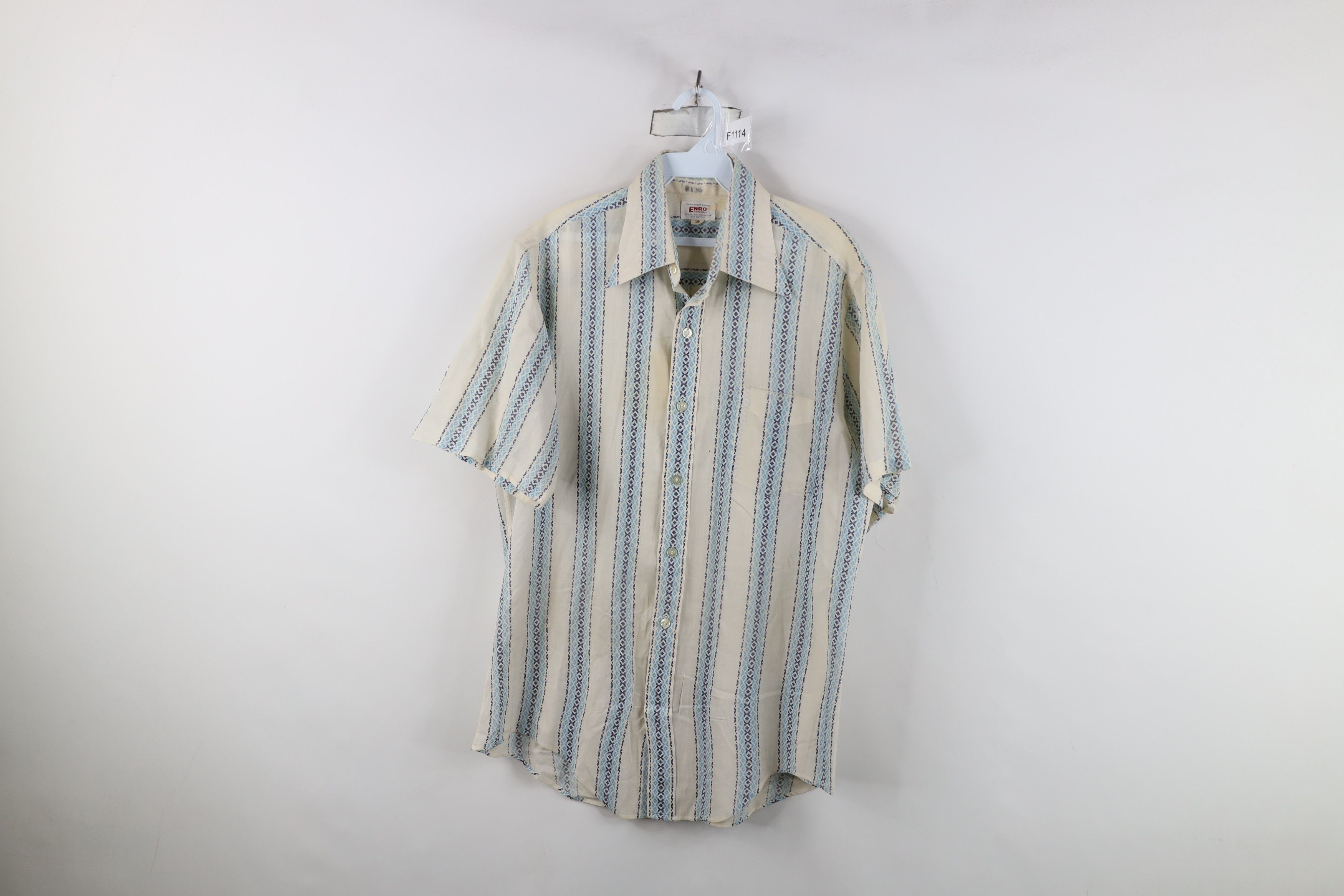 Vintage Vintage 60s 70s Streetwear Southwestern Short Sleeve Shirt Size US M / EU 48-50 / 2 - 1 Thumbnail