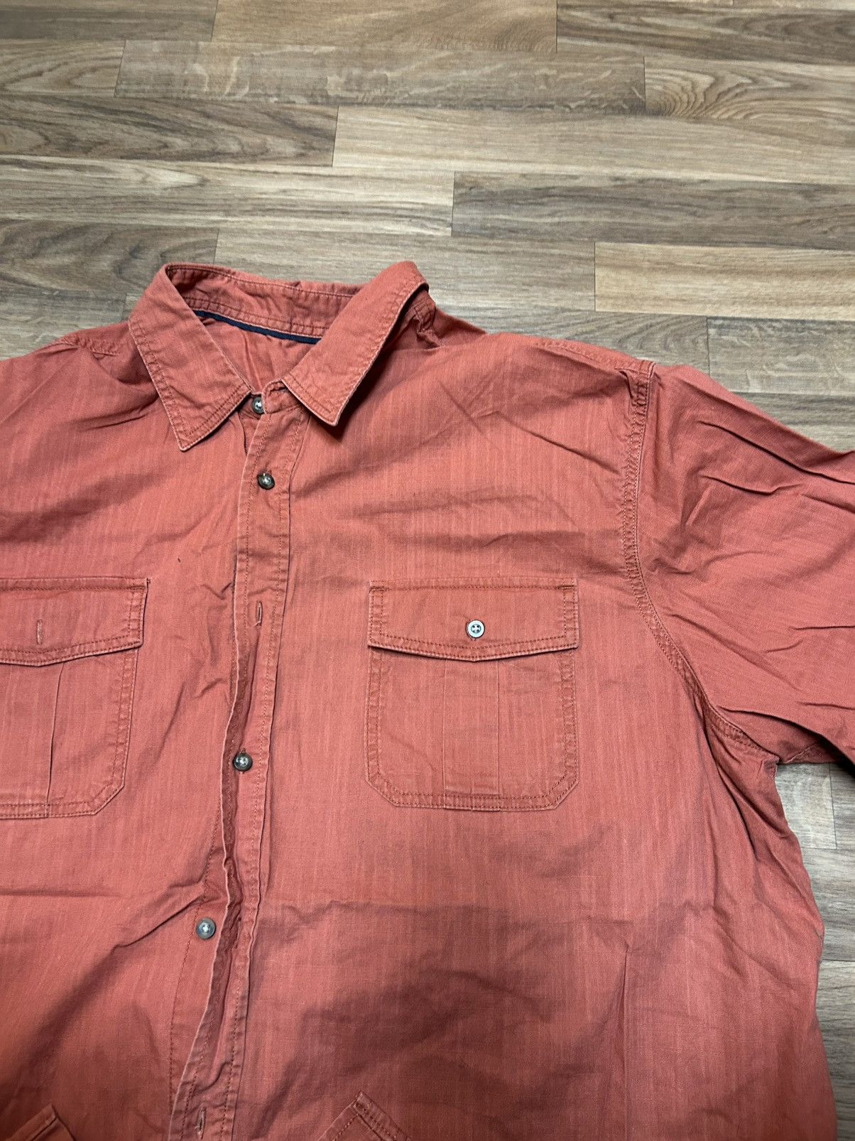 Other Men's Red Button Down Short Sleeve Collared Shirt Large Size US L / EU 52-54 / 3 - 3 Thumbnail