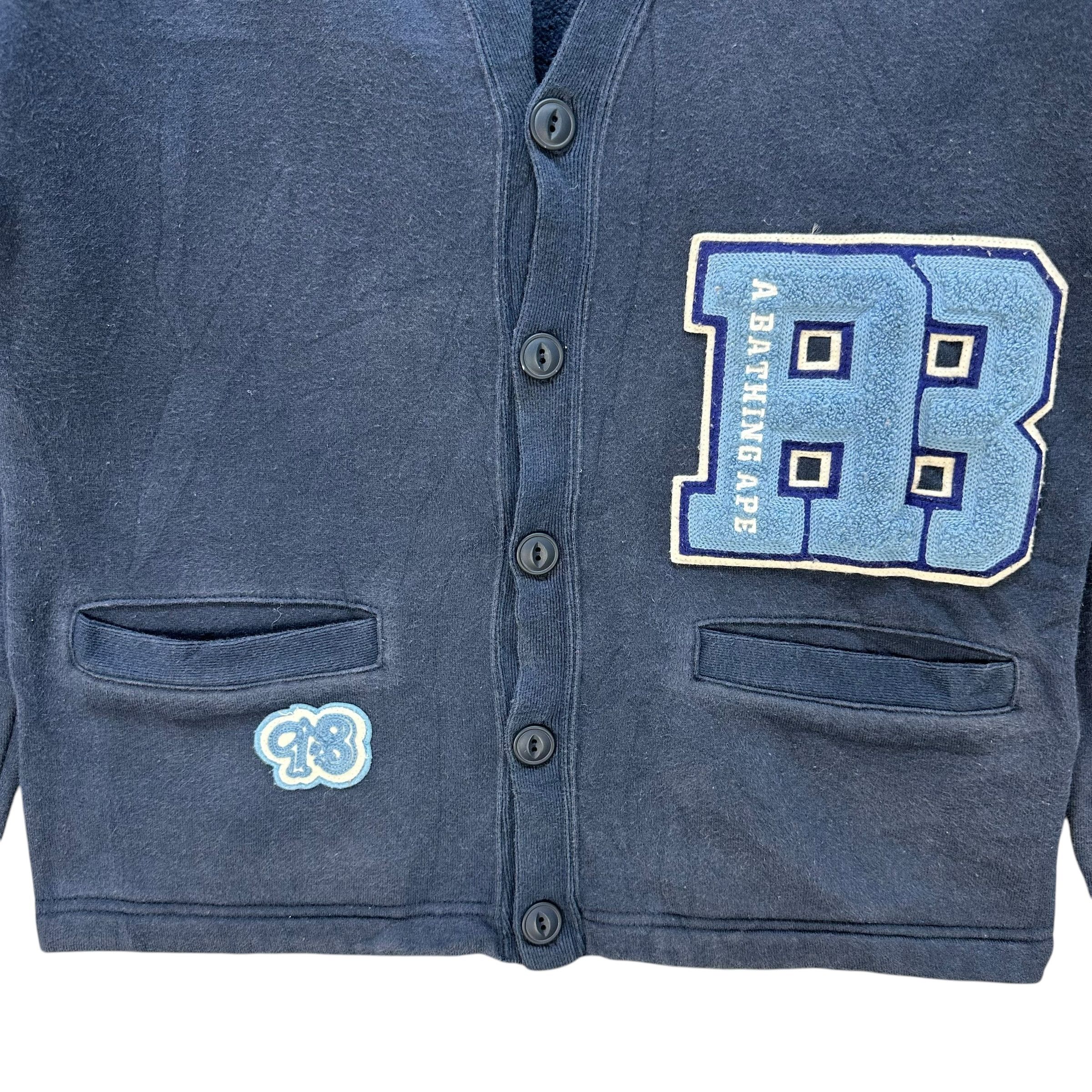 Bape A BATHING APE Cat Eyes Buttons Cardigan Sweater #A80-1919 Size XXS / US 00 / IT 34 - 4 Thumbnail
