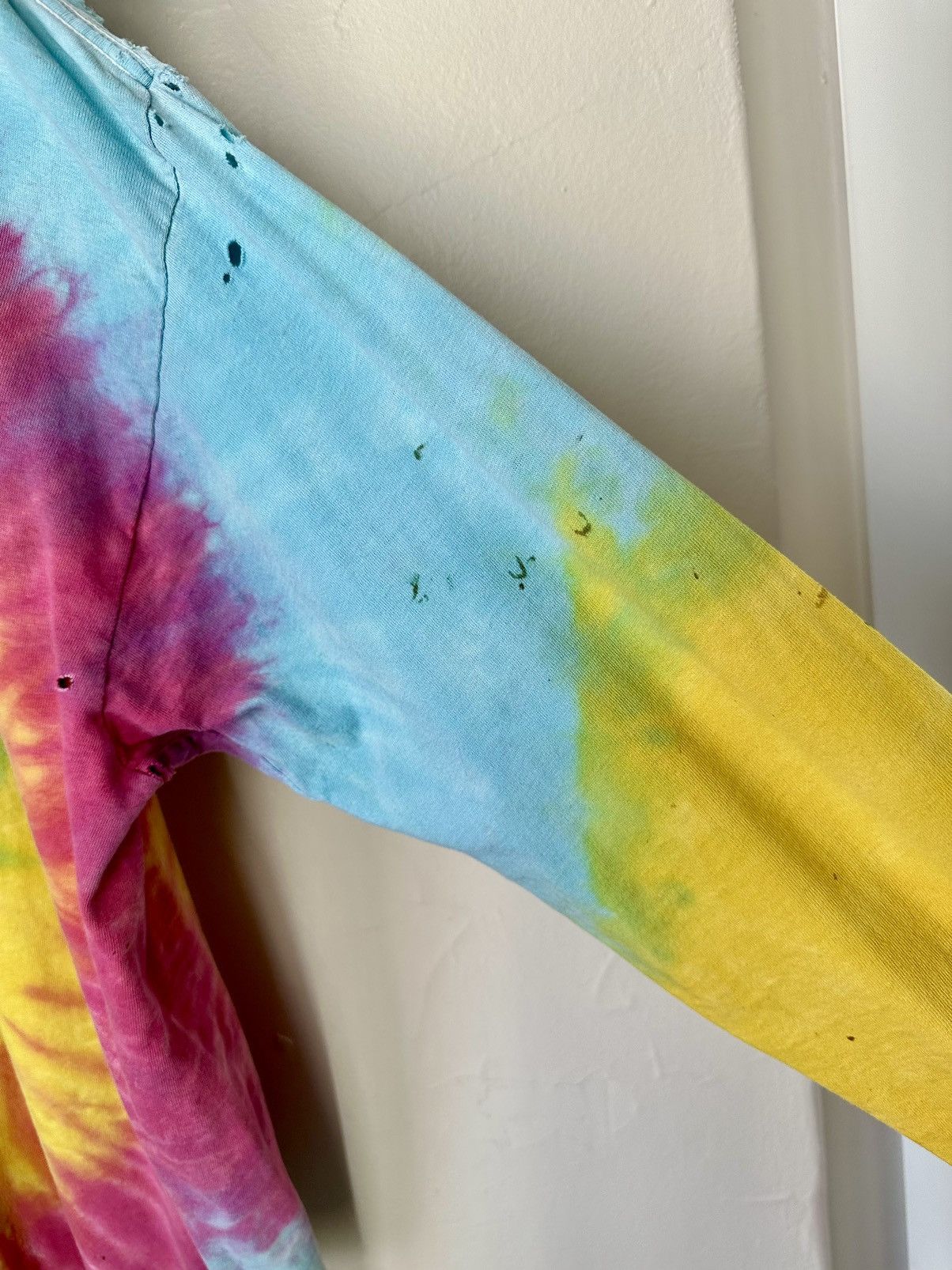 Vintage (L) THRASHED TO PERFECTION Tye Dye Long-Sleeve Tee Size US L / EU 52-54 / 3 - 14 Thumbnail