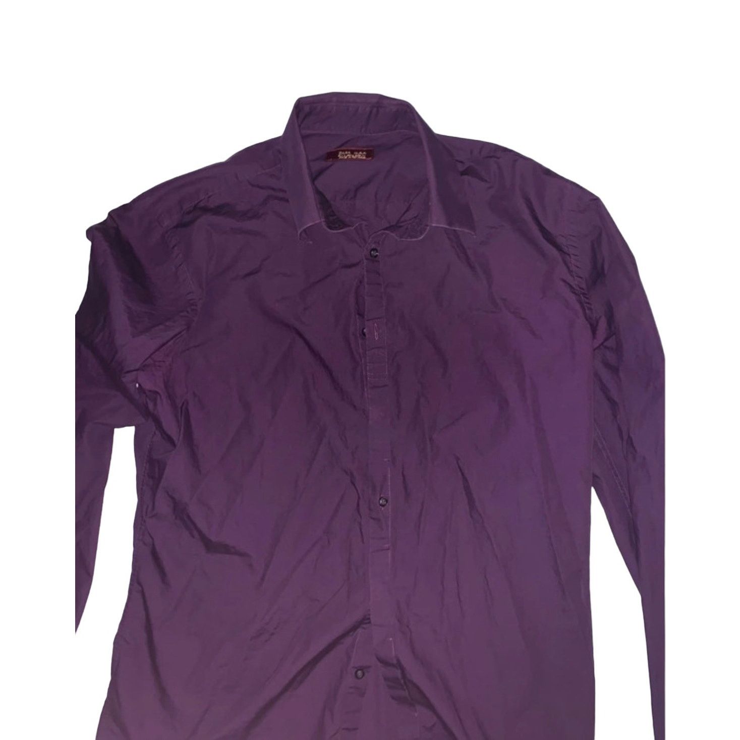 Zara Zara Man Button Up Long Sleeve Purple Dress Shirt Size Large Size US L / EU 52-54 / 3 - 4 Thumbnail