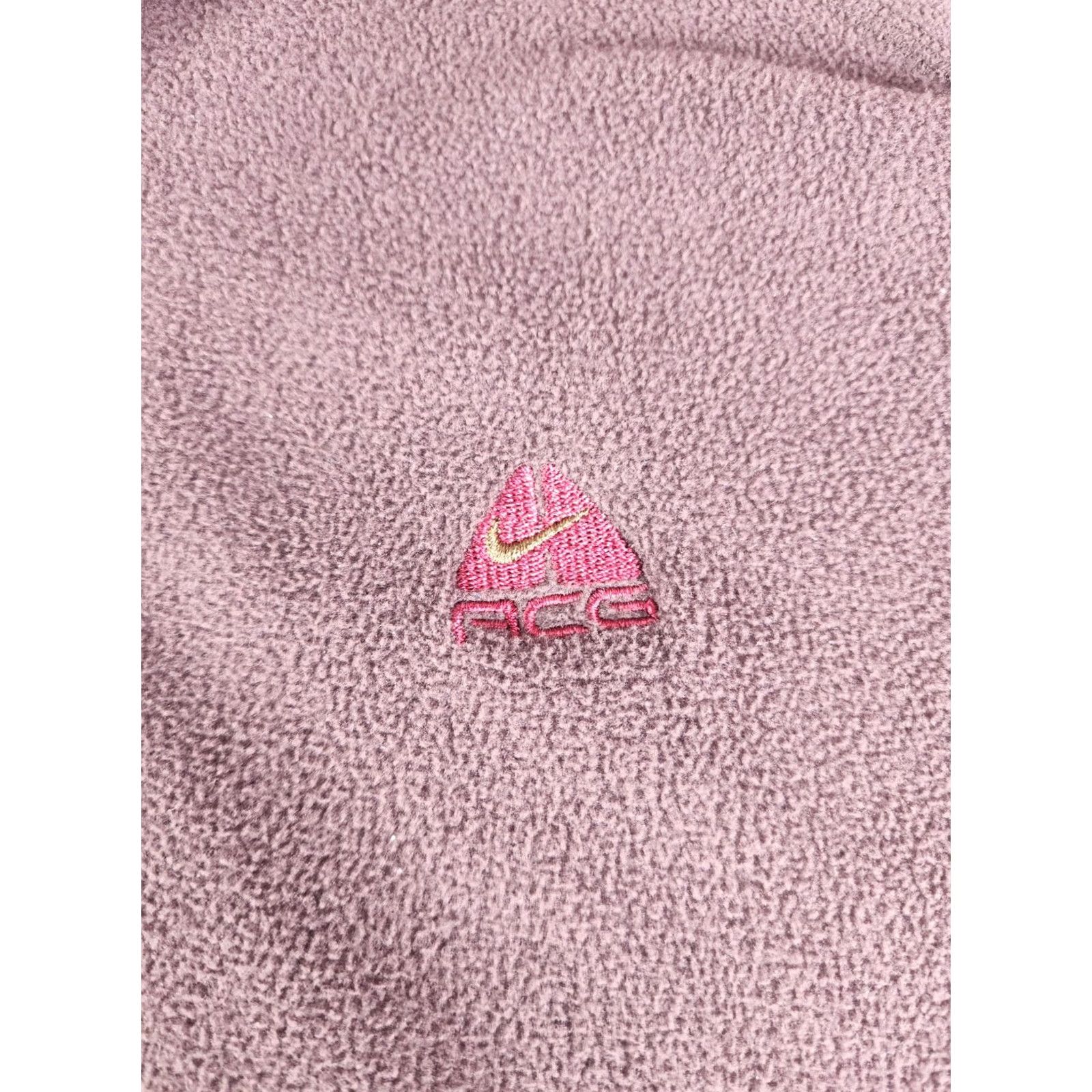 Nike ACG Nike ACG Women 1/4 Zip Fleece Pullover Sweatshirt Size M Polyester Brown Pink Hiking Outdoors Athletic Size M / US 6-8 / IT 42-44 - 2 Thumbnail