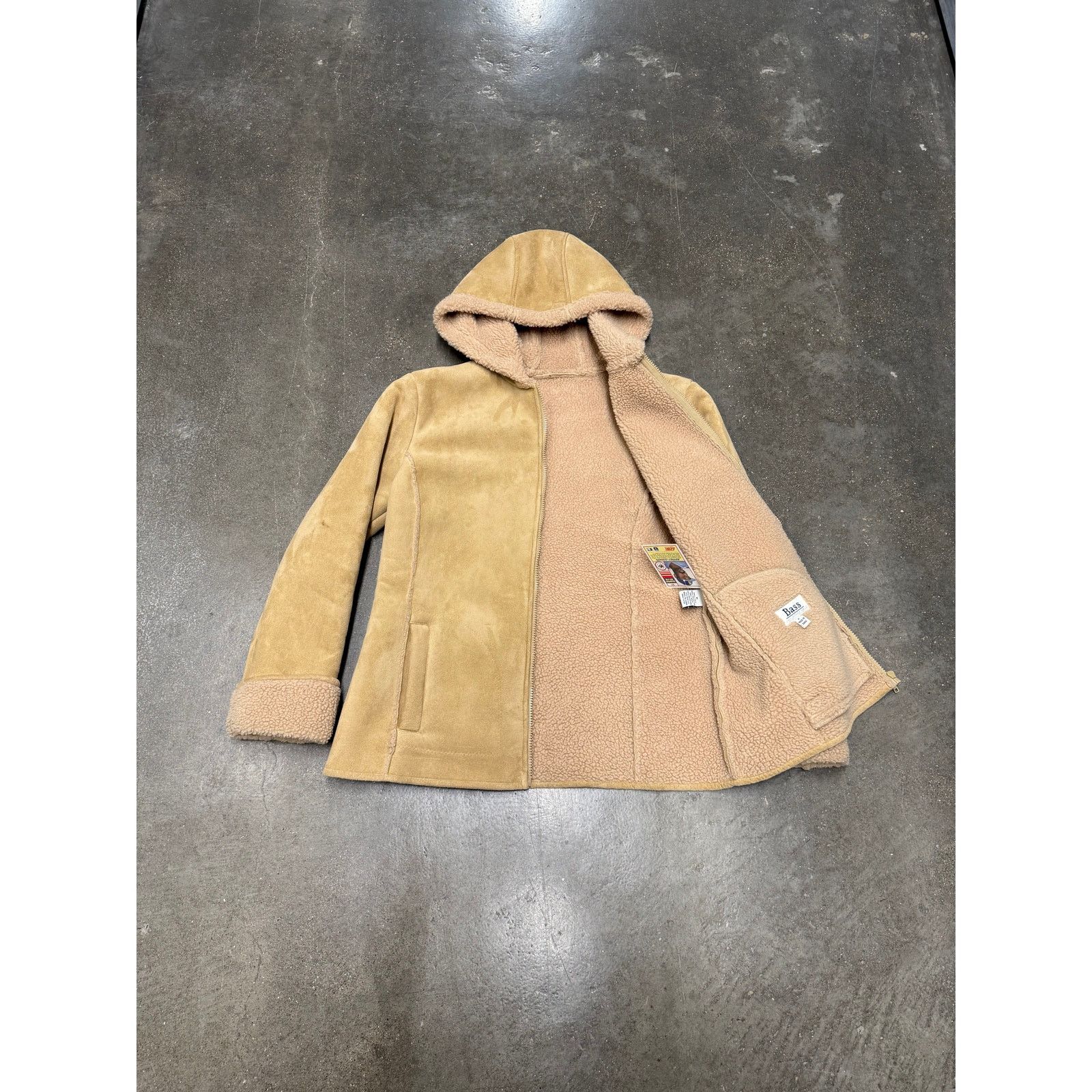 Vintage Y2K Suede Sherpa Jacket Size M / US 6-8 / IT 42-44 - 2 Thumbnail