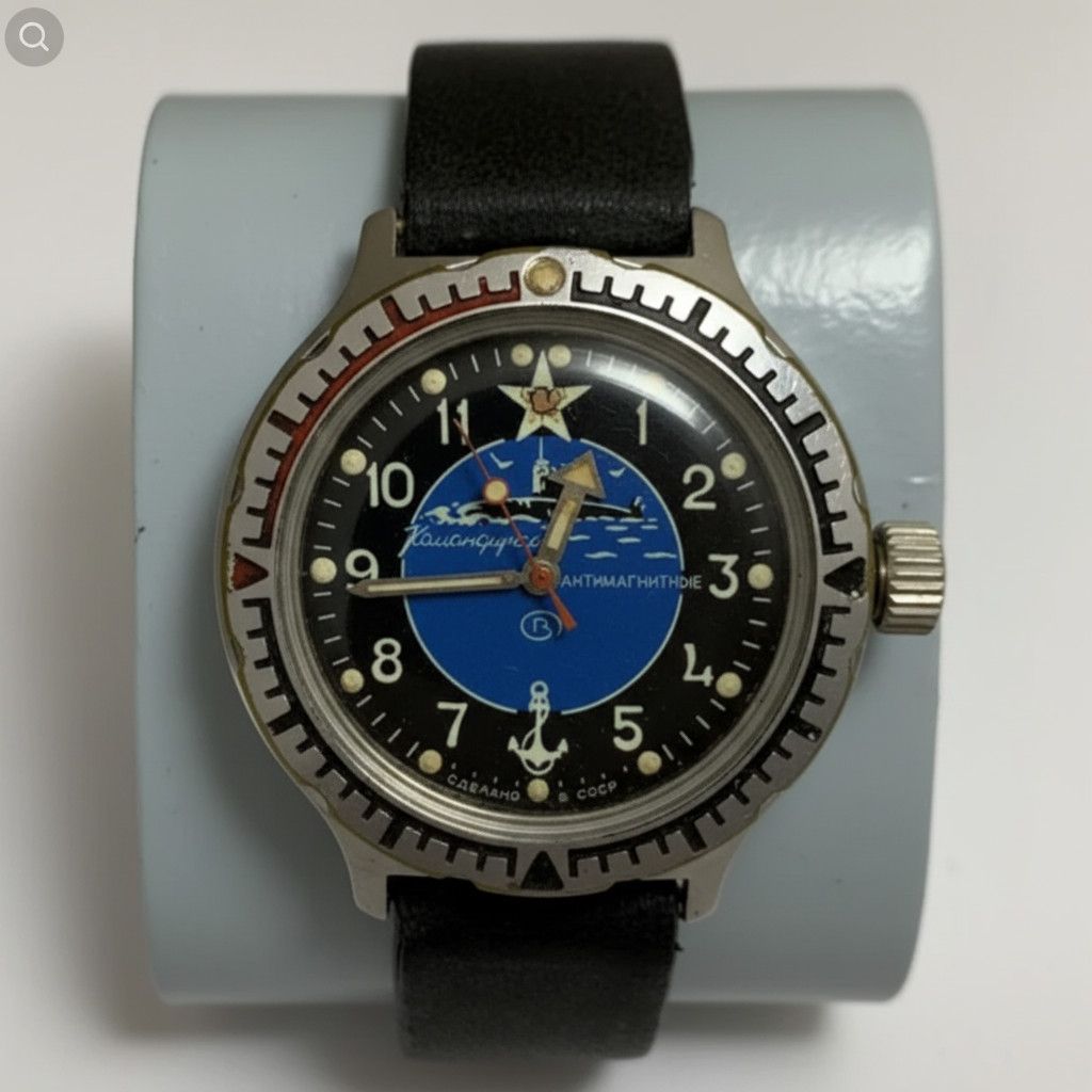 Vintage Vintage Mens Watch Vostok Amphibia Komandirskie Self-Winding Size ONE SIZE - 1 Thumbnail