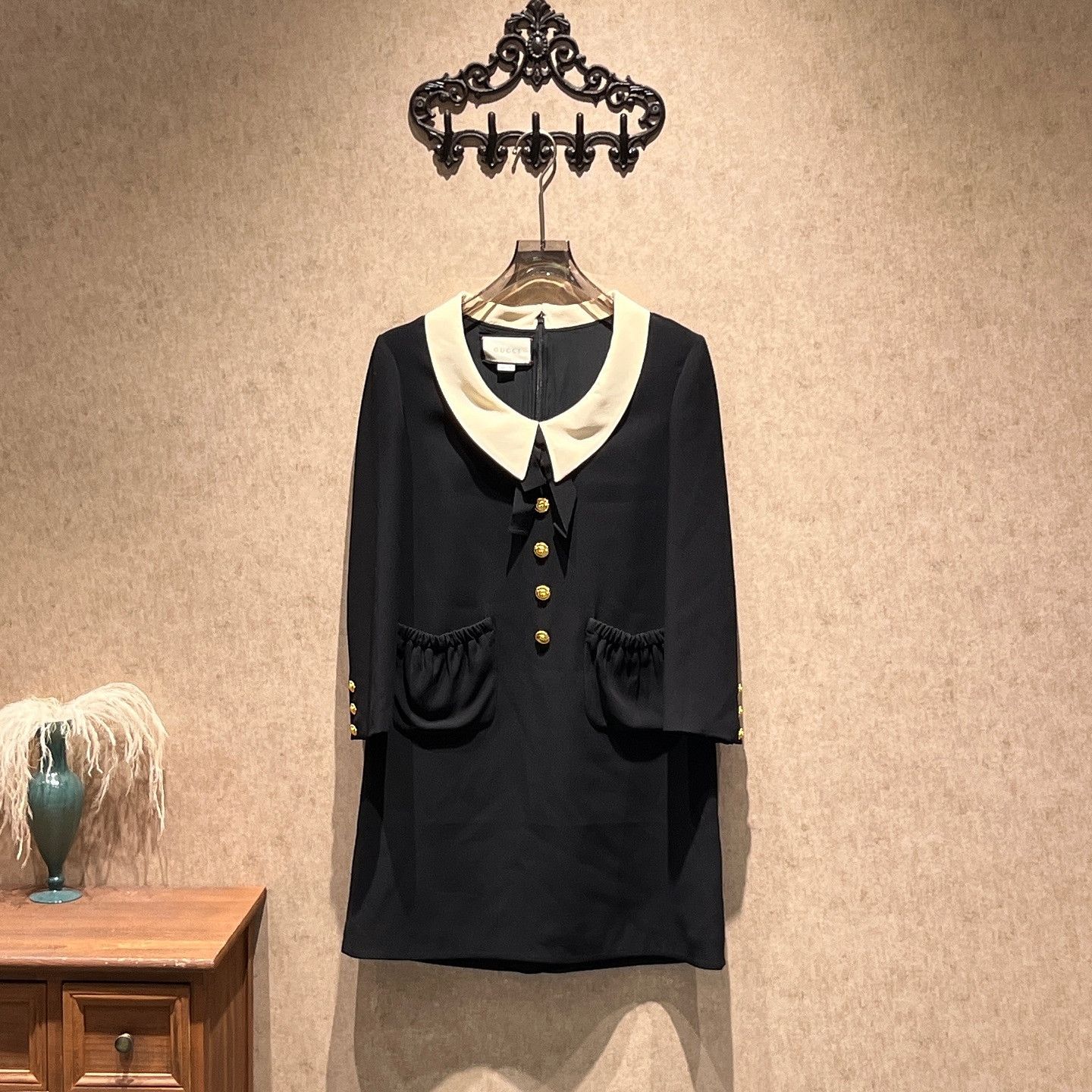 Gucci Gucci Contrast Collar Mini Dress Size 38 Size XS / US 0-2 / IT 36-38 - 1 Thumbnail