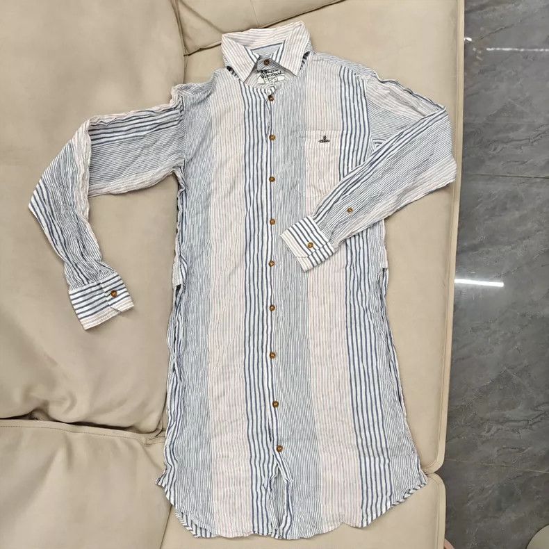 Vivienne Westwood A long striped shirt dress