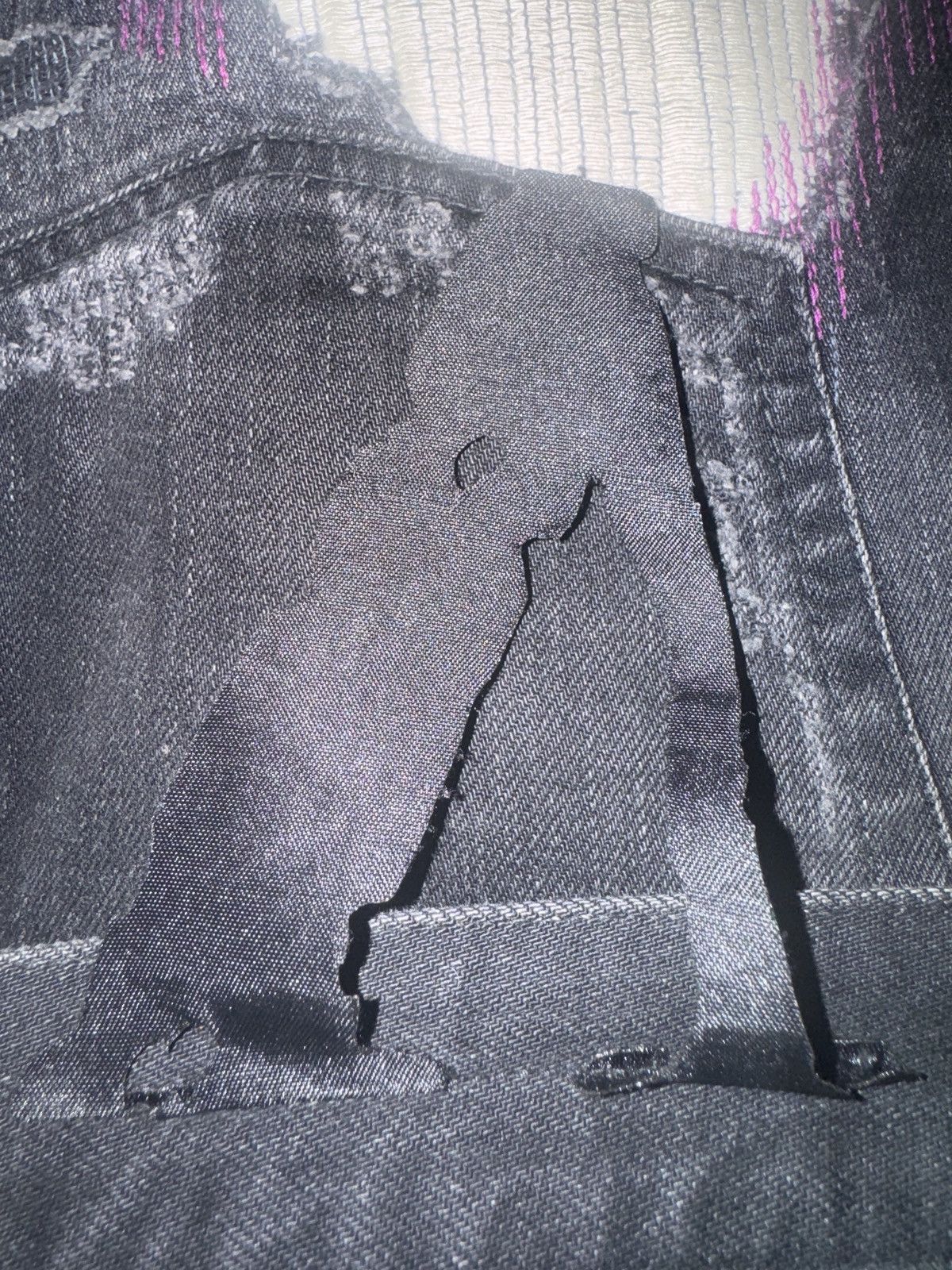 Vlone Vlone black scab denim Size US 34 / EU 50 - 2 Thumbnail
