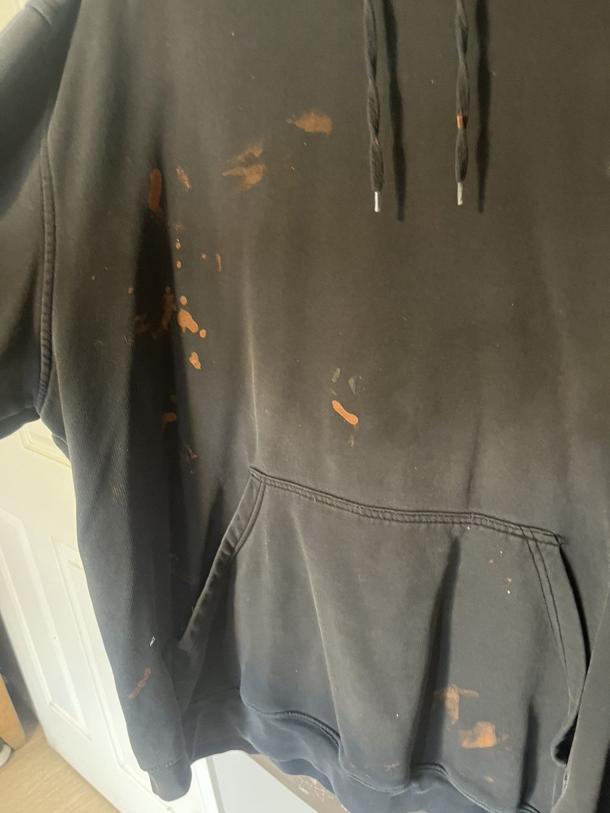 Nike Vintage Thrashed Y2K Nike Splatter skater Grunge hoodie Size US XXL / EU 58 / 5 - 7 Thumbnail