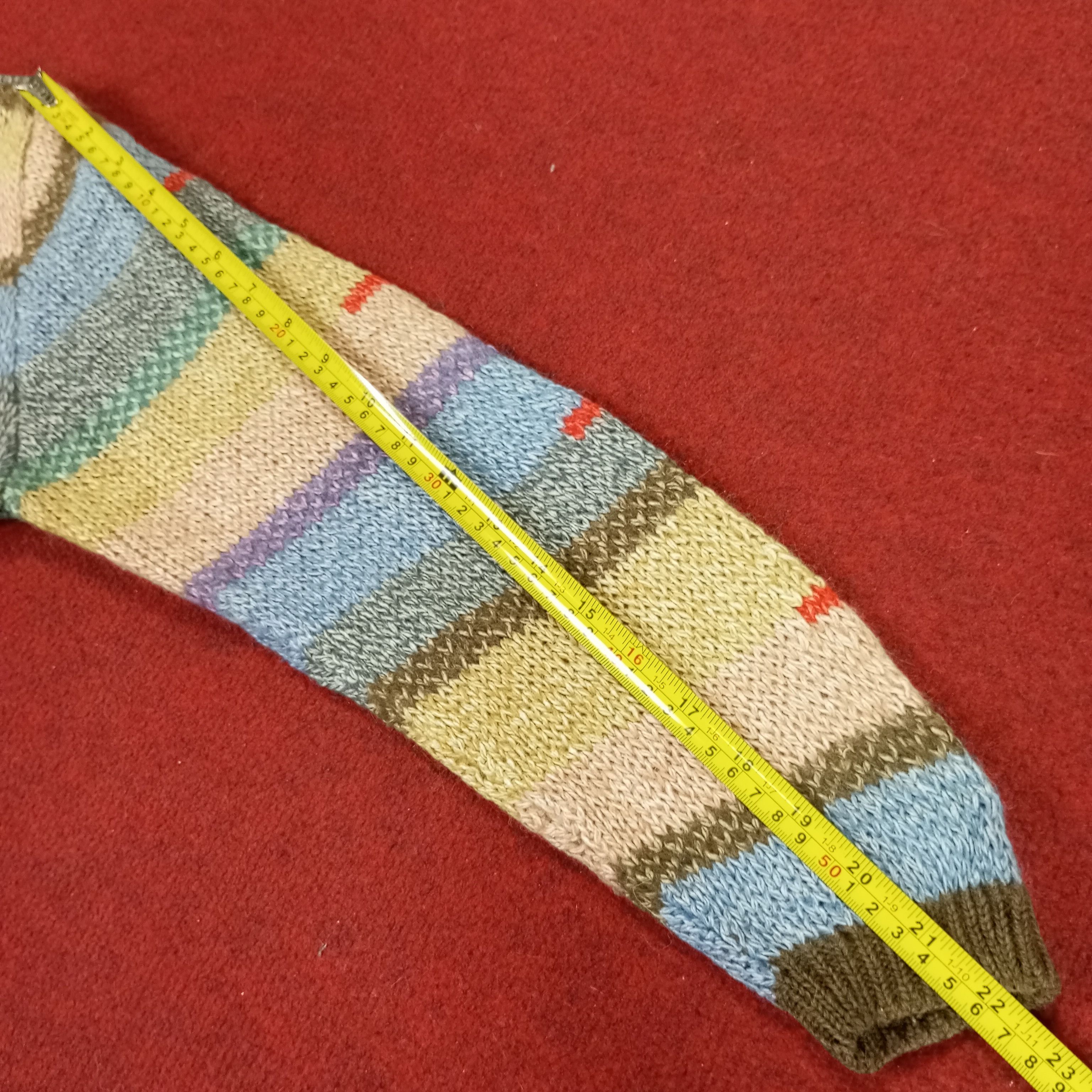 Vintage Cardigan Colourful Design Distressed Knitwear Sweater Size US S / EU 44-46 / 1 - 11 Thumbnail
