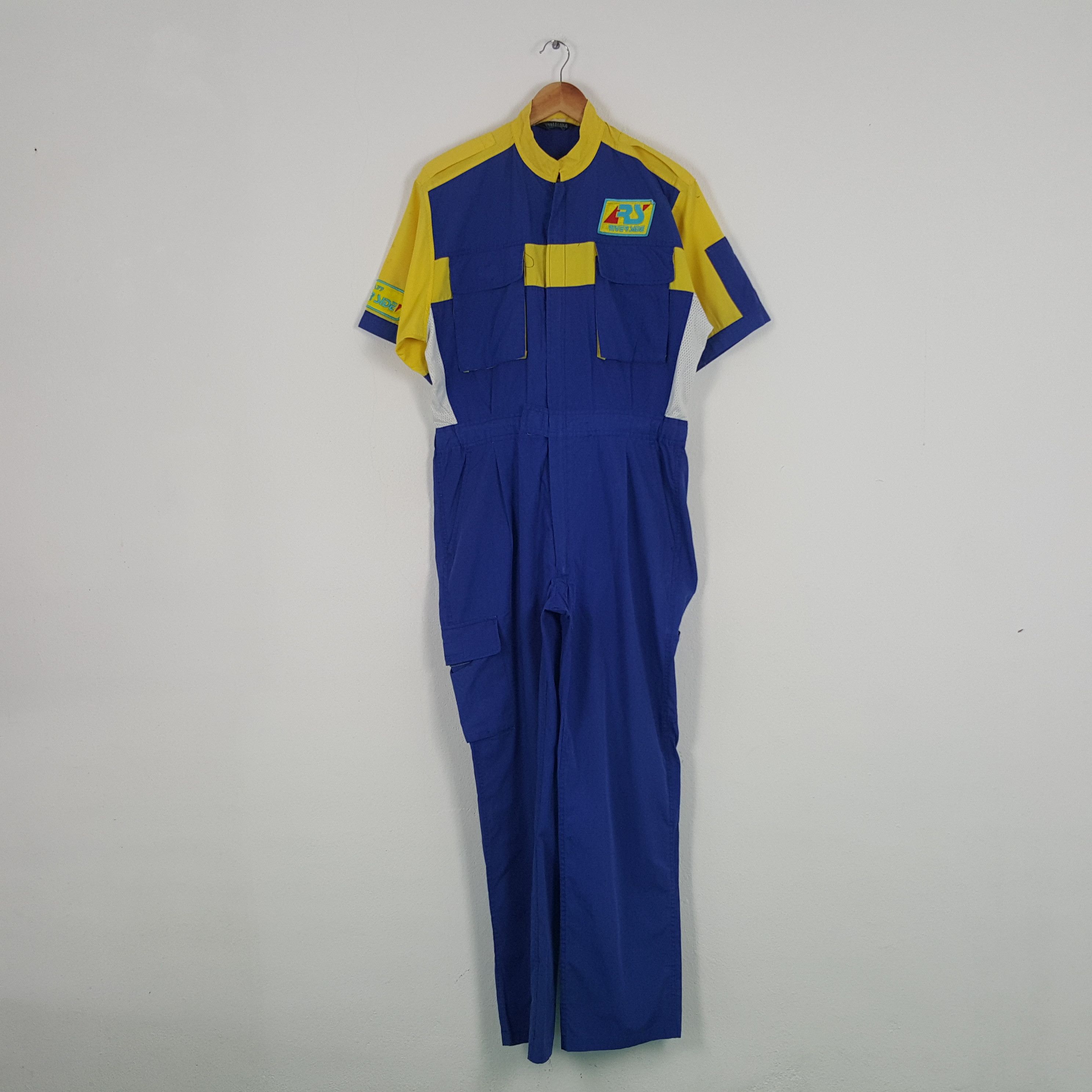Japanese Brand × Vintage Vintage River Side Japanese Motorsports Coverall Jacket Size US M / EU 48-50 / 2 - 4 Thumbnail