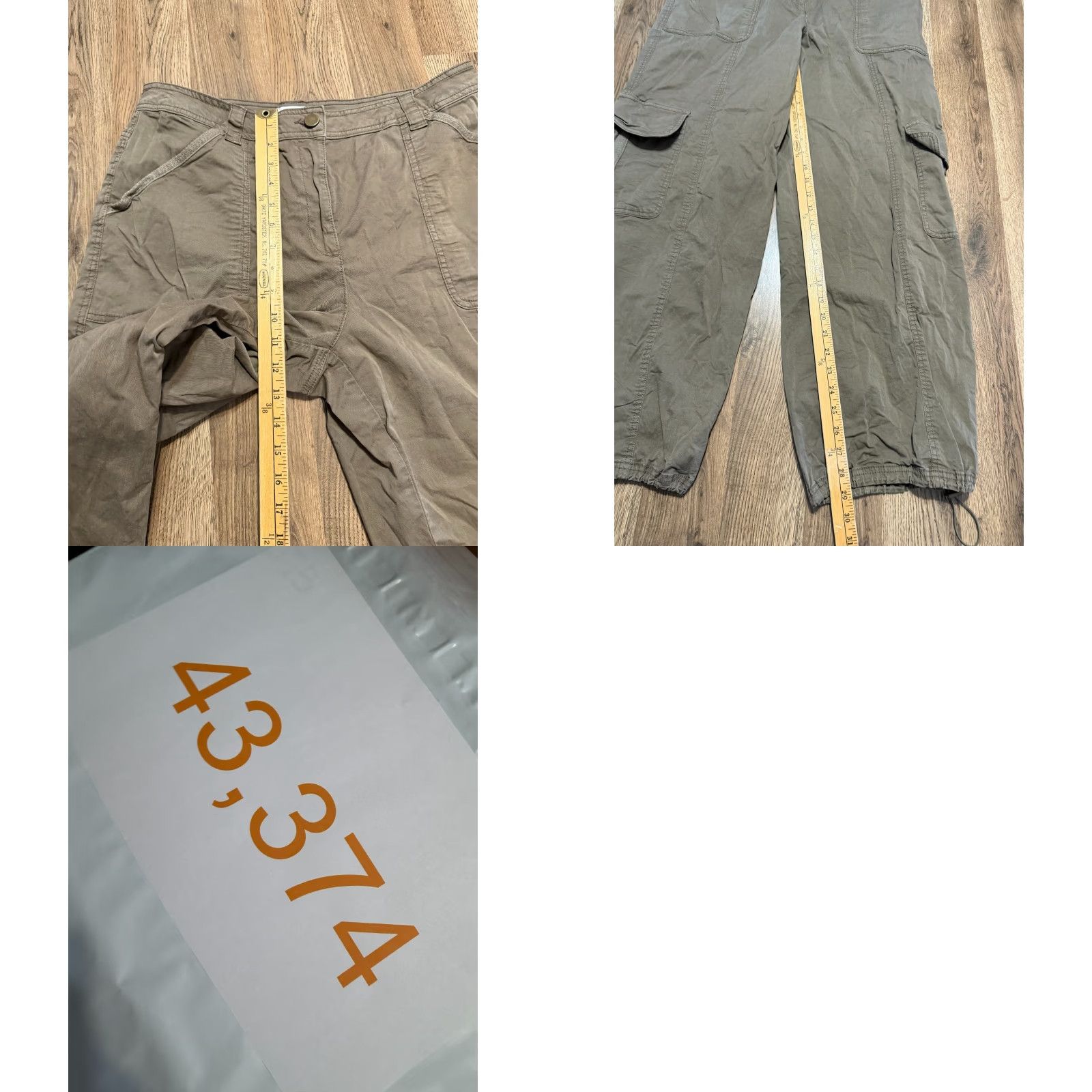 Nicole Miller VINTAGE? No — Nicole Miller New York Pants Womens Size 12 Green Cargo Pants Pockets High Rise Regular Size 34" / US 12 / IT 48 - 9 Thumbnail