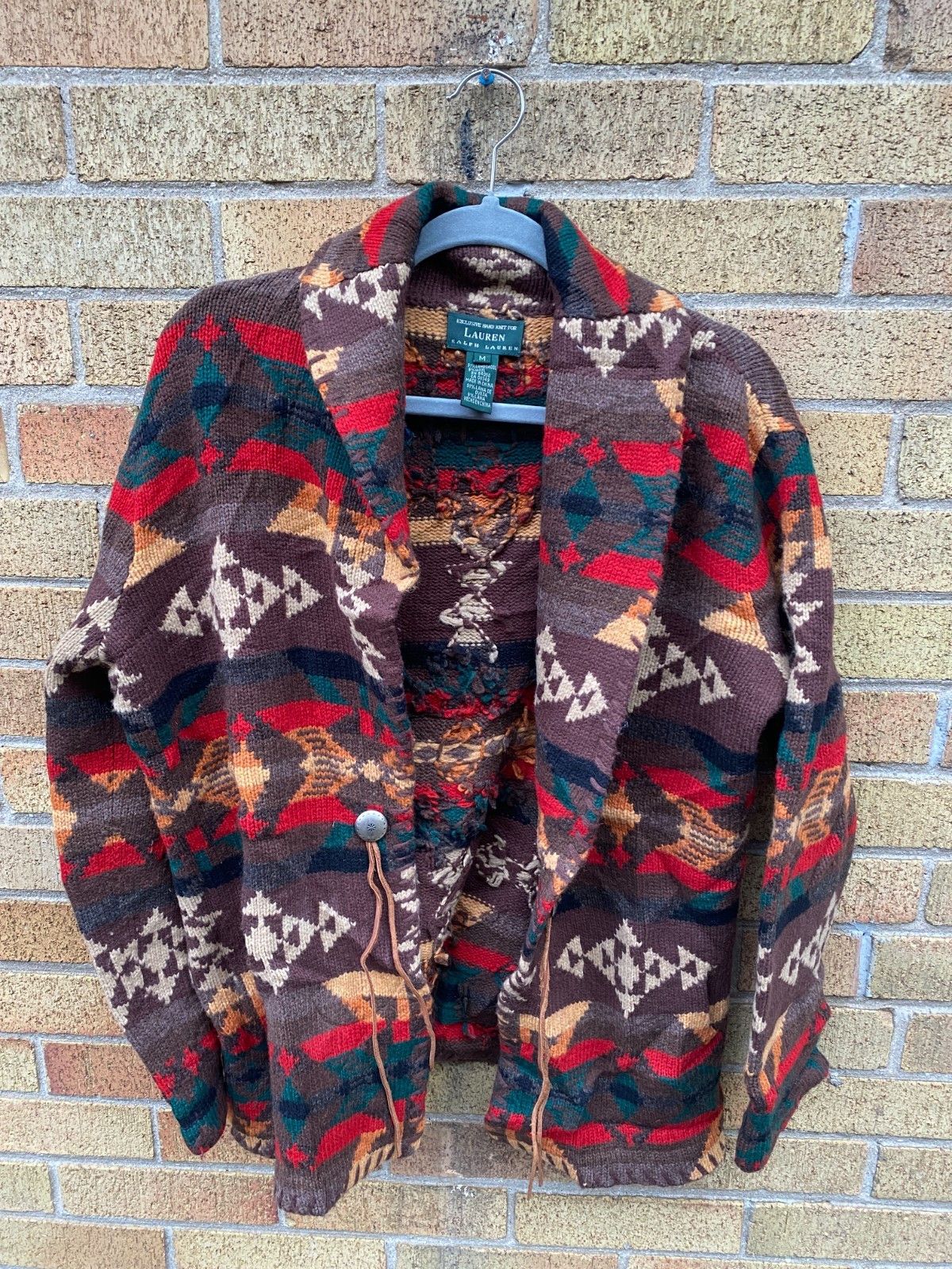 Ralph Lauren Ralph Lauren Brown Southwestern Sweater Cardigan Native Coa Size US M / EU 48-50 / 2 - 3 Thumbnail