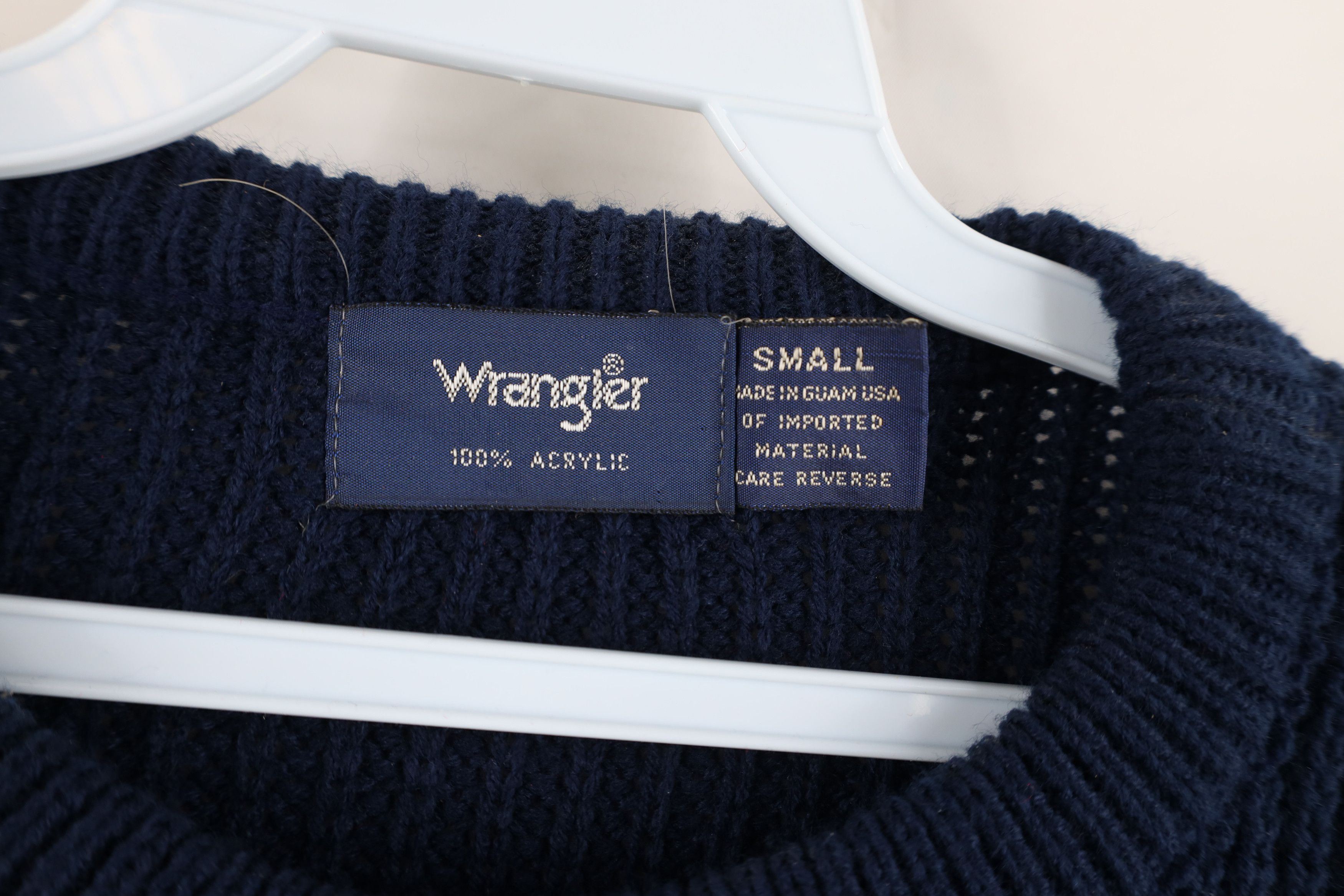 Wrangler Deadstock Vintage 70s 80s Wrangler Knit Crewneck Sweater Size US S / EU 44-46 / 1 - 7 Thumbnail