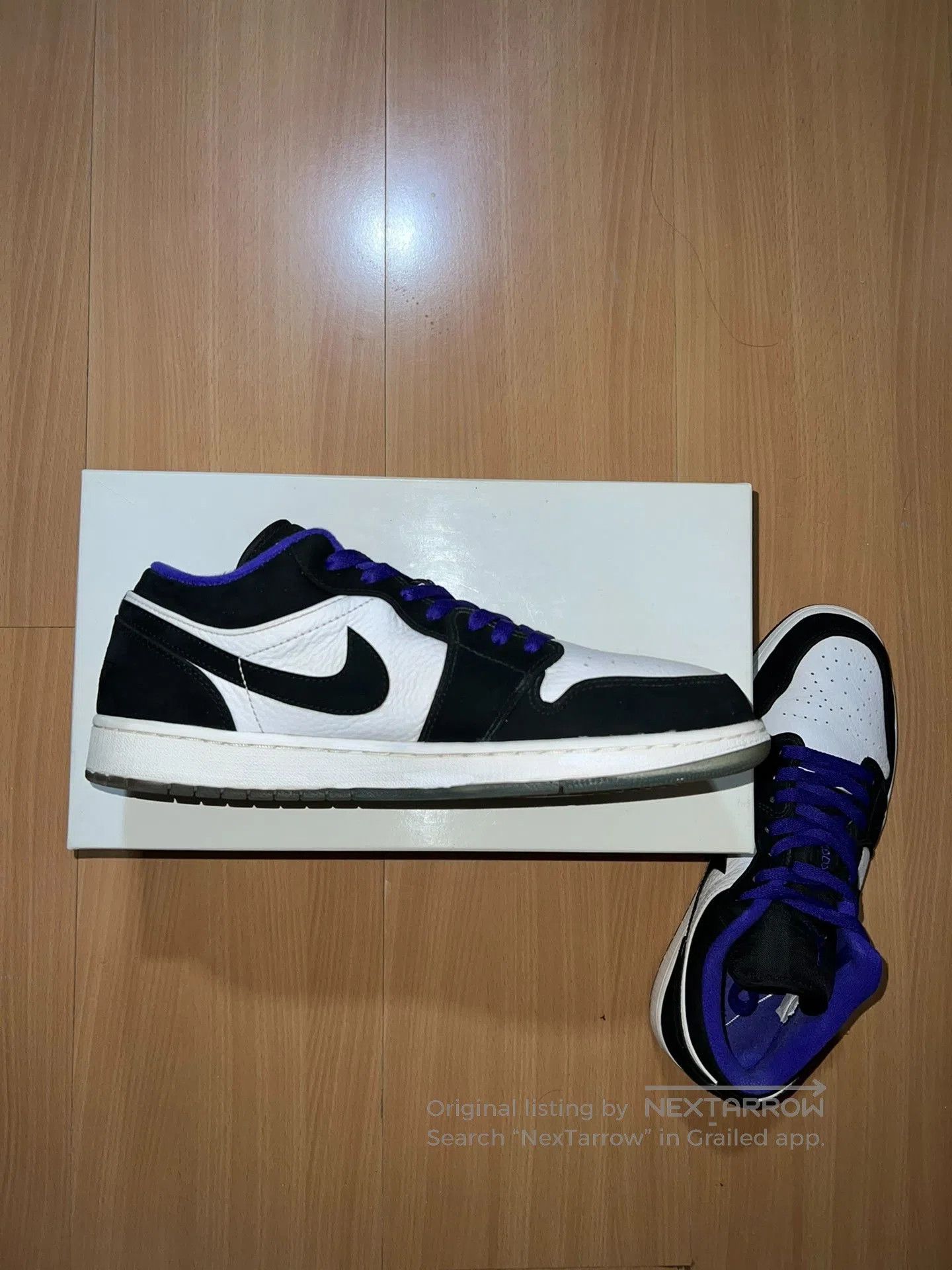 Jordan Brand Air Jordan 1 Low Black White. Size US 11 / EU 44 - 3 Thumbnail