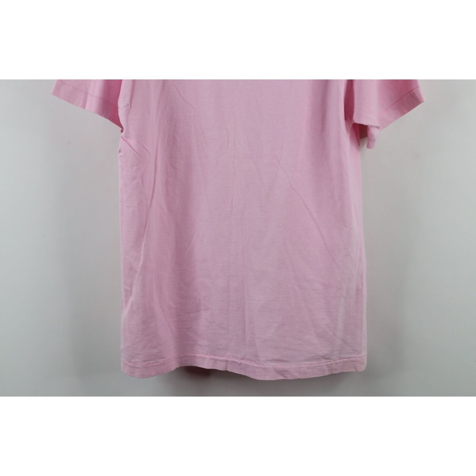 Vintage Vintage 90s Streetwear Distressed Blank Cotton T-Shirt Size US L / EU 52-54 / 3 - 9 Thumbnail