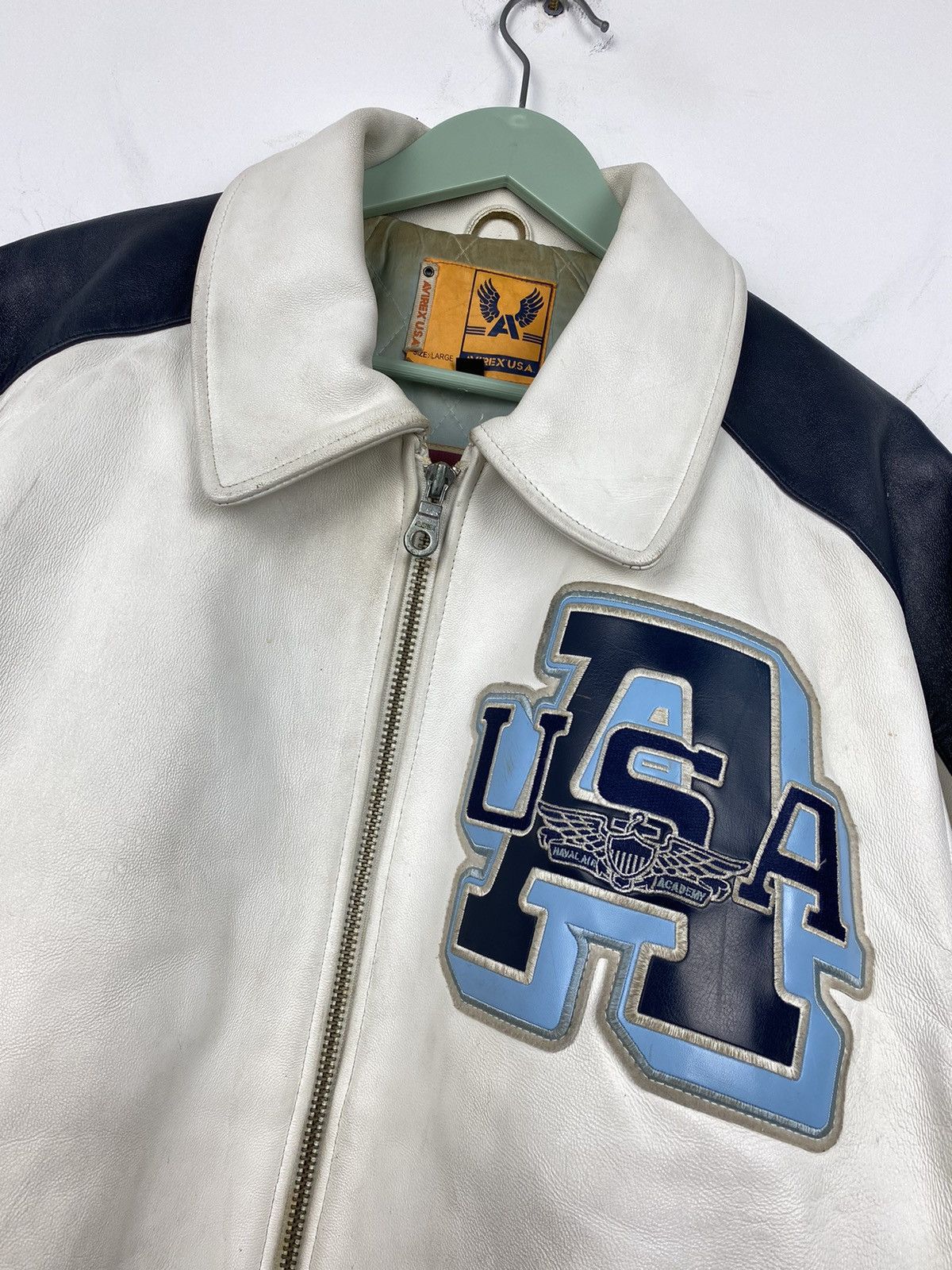 Avirex Vintage Avirex US Air Force Varsity Leather Jacket Size US XL / EU 56 / 4 - 3 Thumbnail