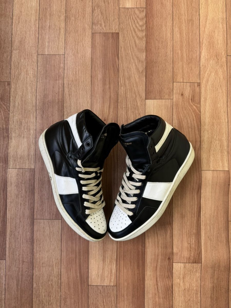 Saint Laurent Paris Saint Laurent SL/01H hightop sneakers Size US 7.5 / EU 40-41 - 6 Thumbnail