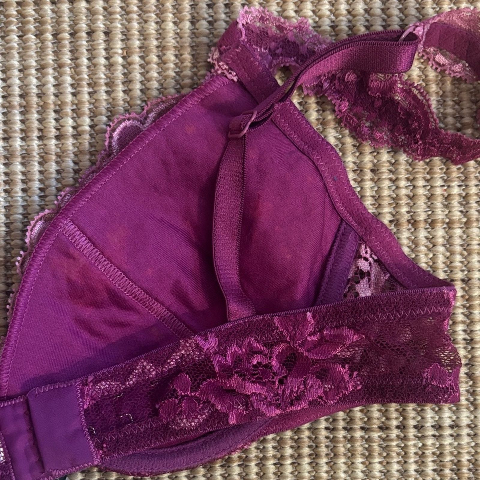 La Perla NWT La Perla Magenta Lace Bra size 36B Size ONE SIZE - 7 Thumbnail