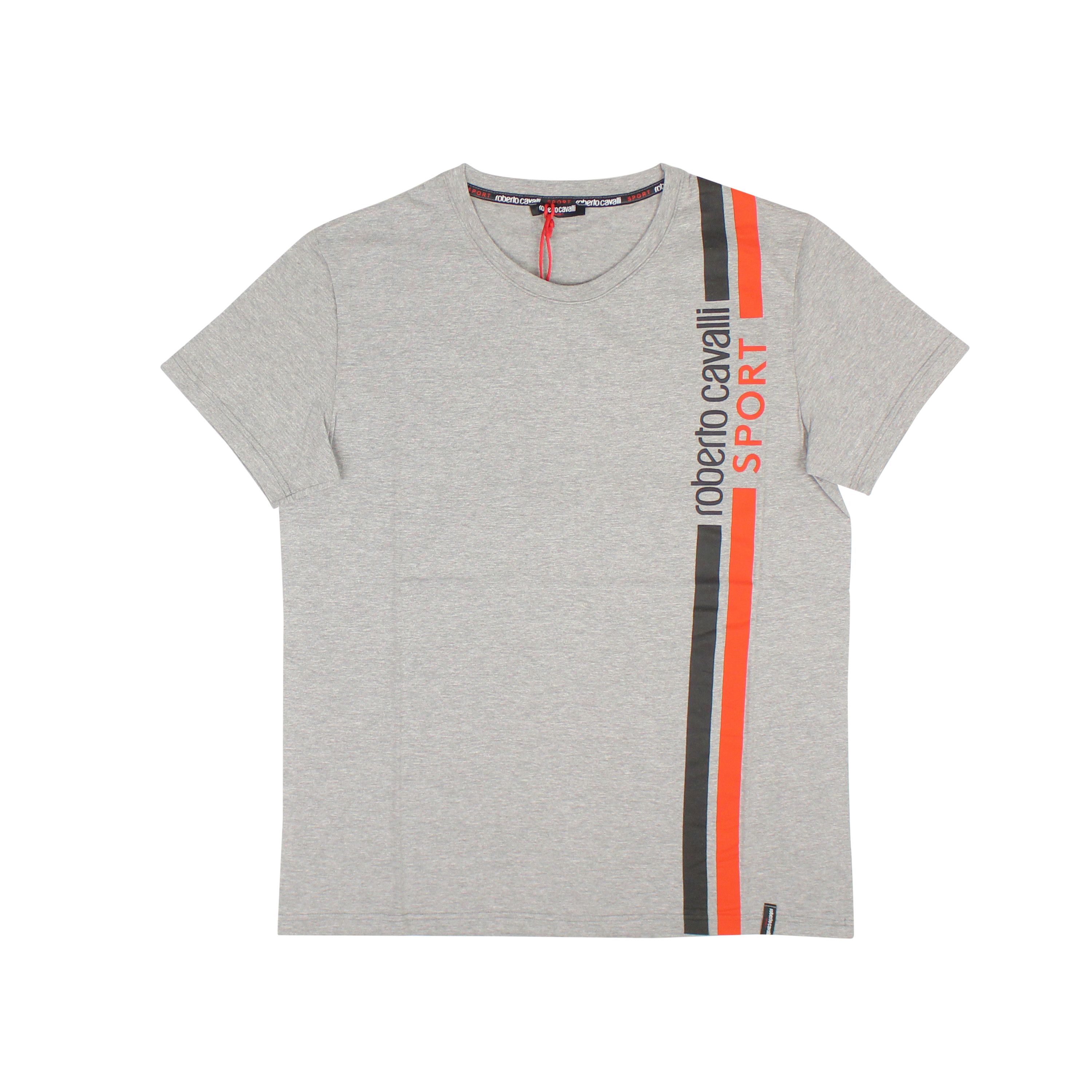 image of Roberto Cavalli Rc Sport Stripe T-Shirt Size Xl, Men's