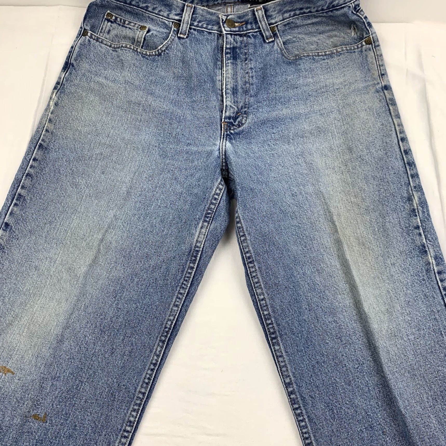 Eddie Bauer VINTAGE Eddie Bauer Jeans Adult 34 Blue Relaxed Fit Straight Leg 90s Y2K Mens Jeans Size US 34 / EU 50 - 3 Thumbnail