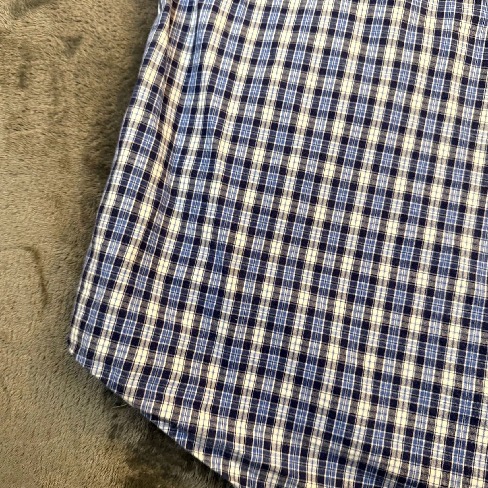 Ralph Lauren Ralph Lauren Button-Up Shirt Mens Large Blue Plaid Short Sleeve Custom Fit Button-Down Collar Embroidered Pony Logo Regular Fit Casual Business Size US L / EU 52-54 / 3 - 4 Thumbnail