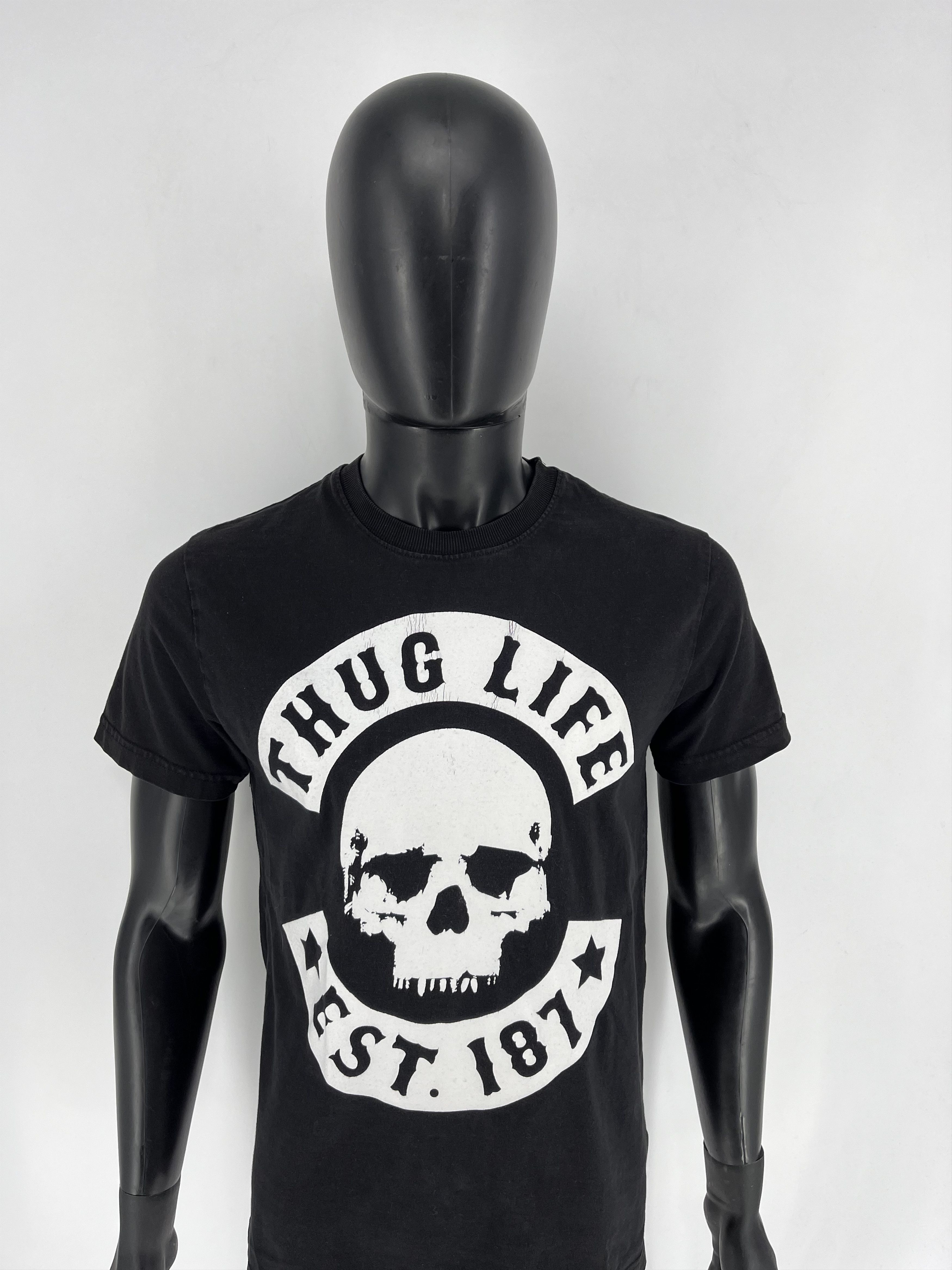 Band Tees × Vintage Vintage Y2k Thug Life vintage USA streetwear tee Skull tee Size US M / EU 48-50 / 2 - 5 Thumbnail