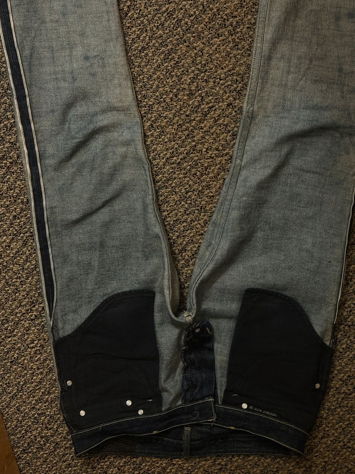 Japanese Brand HeeBee RARE Japanese Selvedge 14 oz denim 31x32 Size US 31 - 4 Thumbnail