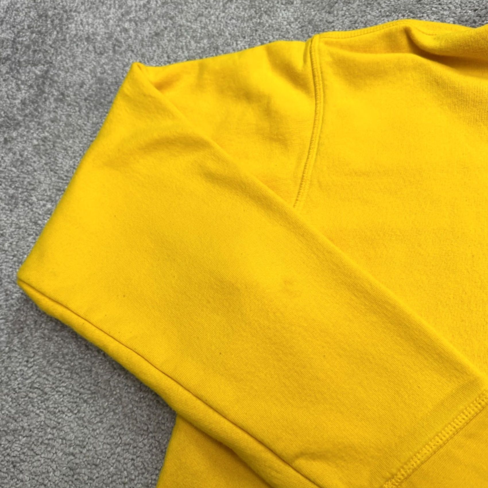 Obey Obey Worldwide Pullover Hoodie Sweatshirt Unisex Large Yellow Fleece Streetwear Size L / US 10 / IT 46 - 7 Thumbnail
