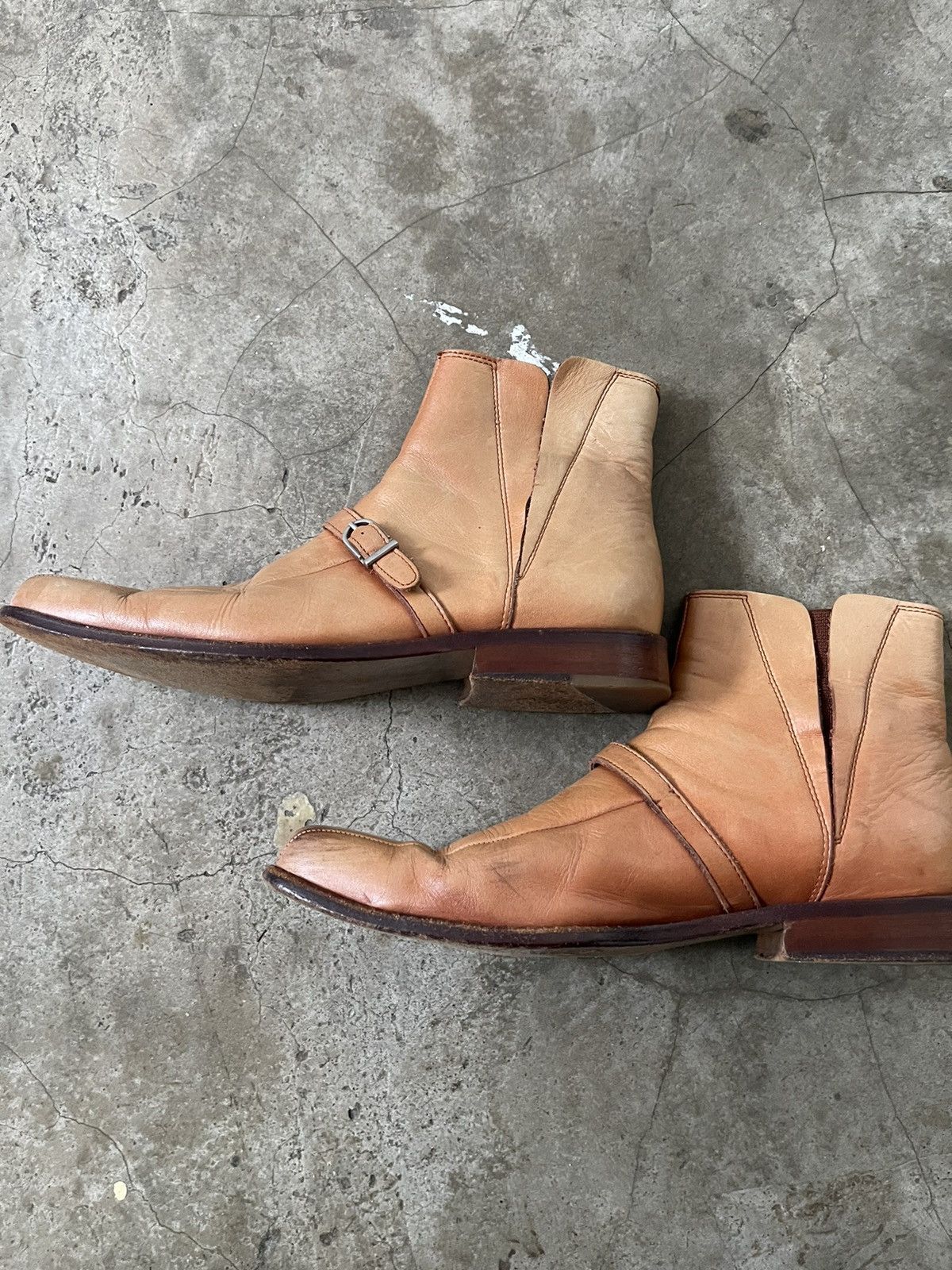 Tricot Comme des Garcons Tricot Comme Des Garcons Leather Boots Size US 8.5 / IT 38.5 - 7 Thumbnail