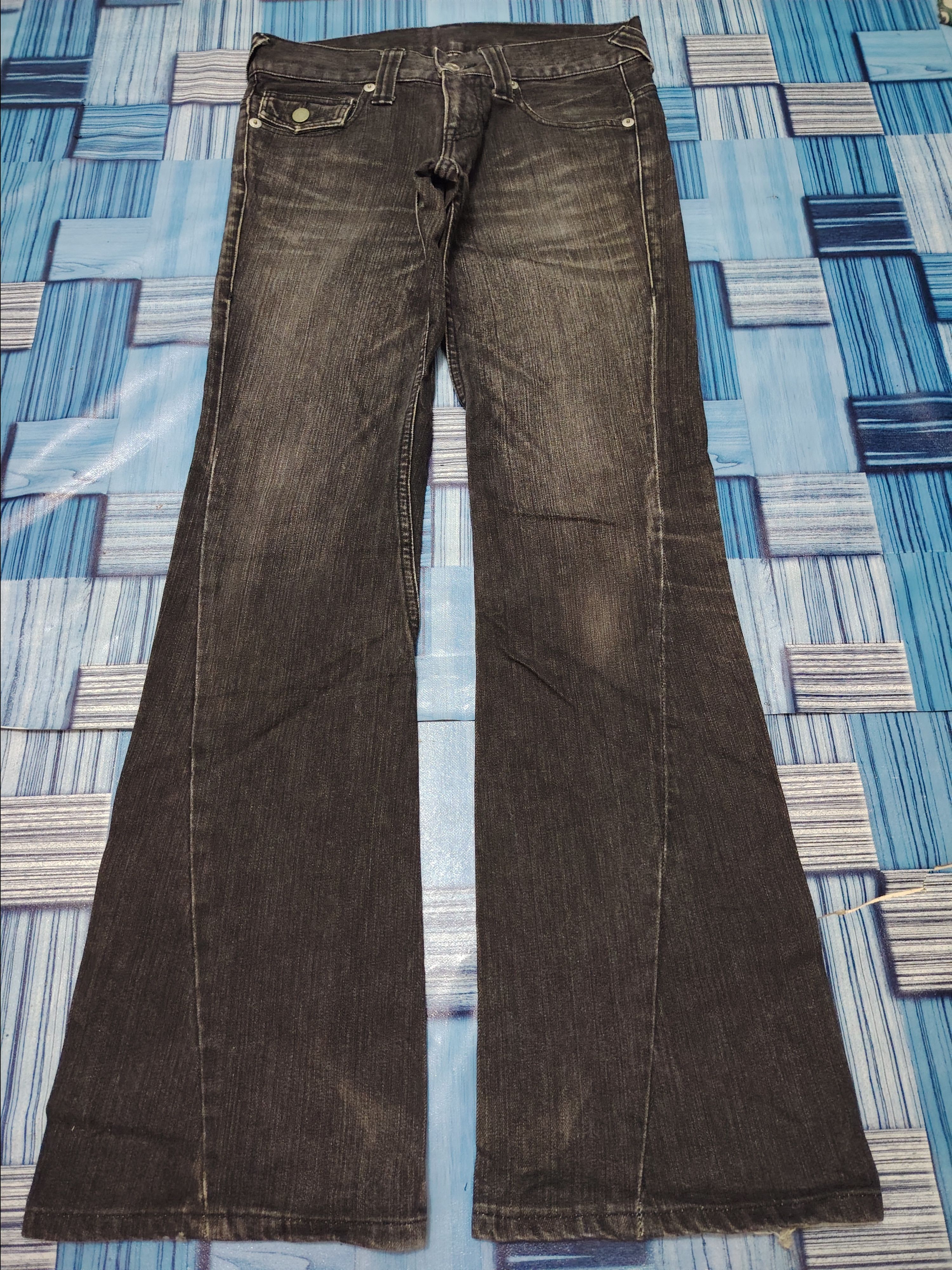 Who Decides War Japanese Modern Lovers Flared Jeans Distressed Denim Size US 30 / EU 46 - 6 Thumbnail