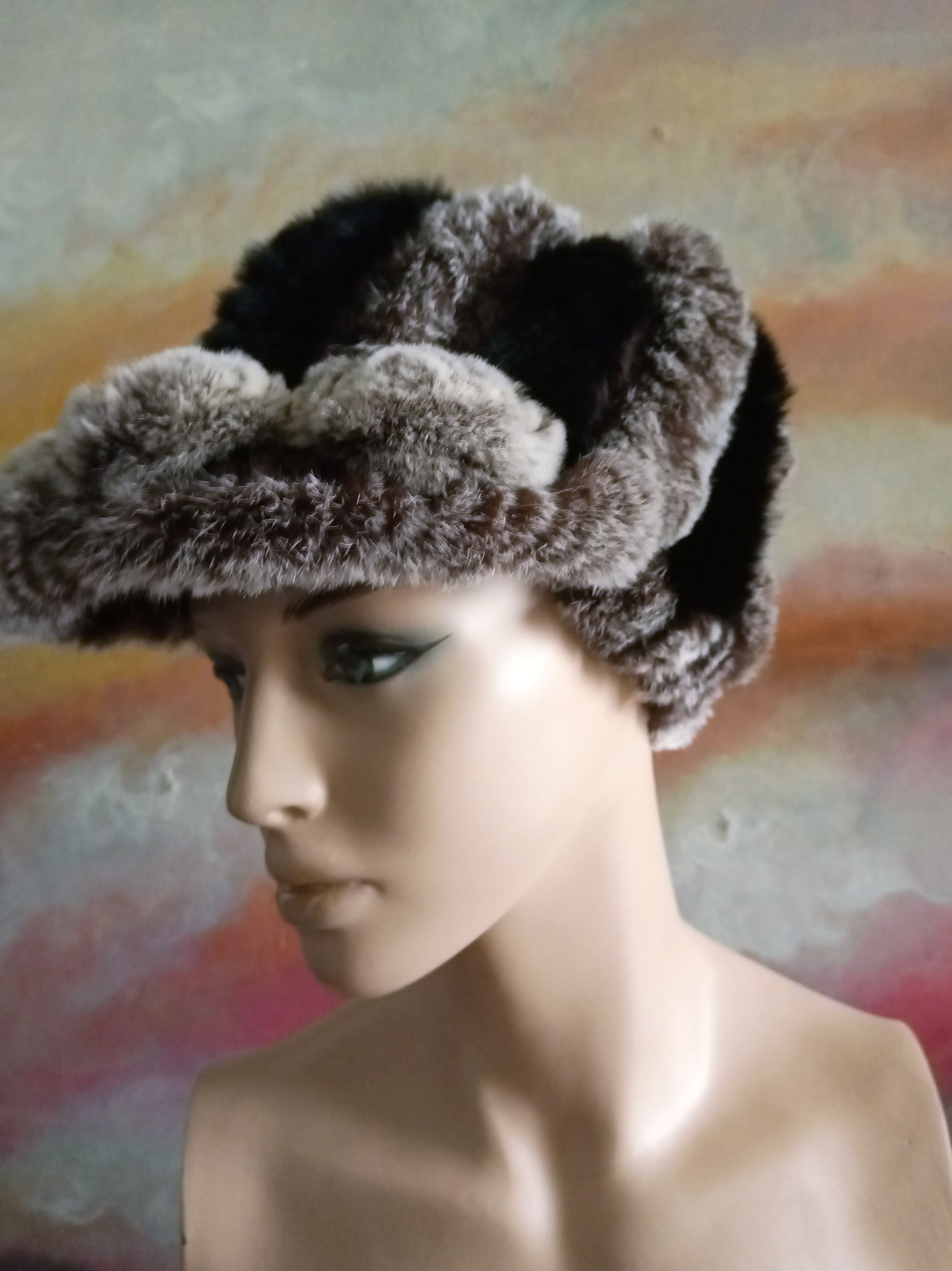 Other Unisex Real Rabbit Fur Hat Size ONE SIZE - 7 Thumbnail