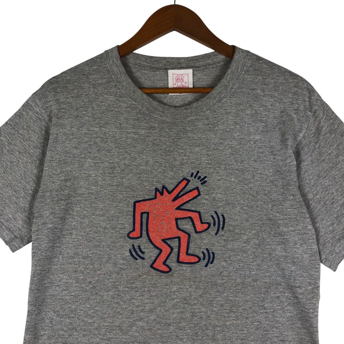 Keith Haring × Vintage KEITH HARING y2k Dancing Doodle T-Shirt Size US M / EU 48-50 / 2 - 3 Thumbnail