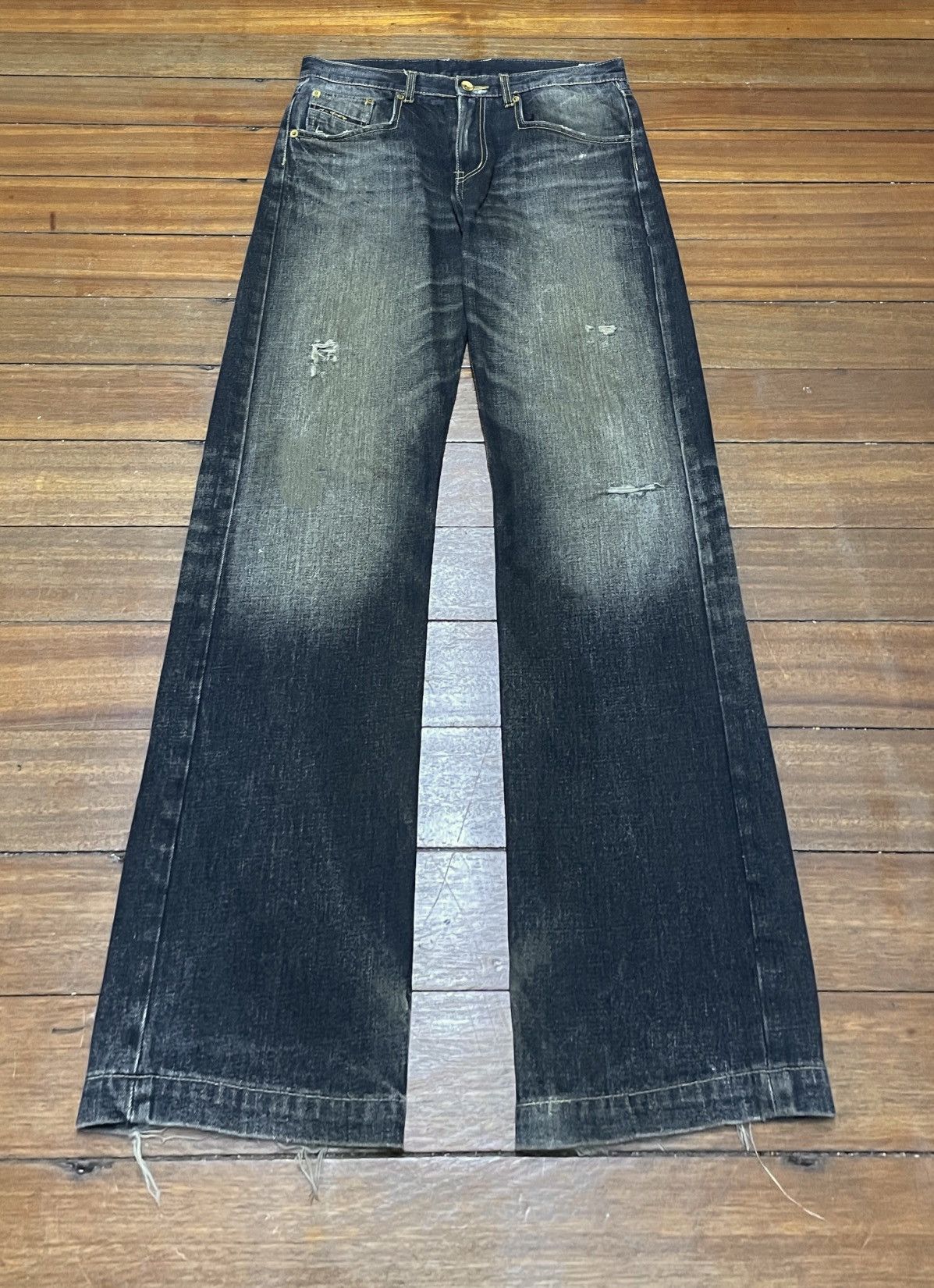 If Six Was Nine Rare Vintage Japanese Brand Apestain Jeans 2000s Size US 36 / EU 52 - 1 Thumbnail