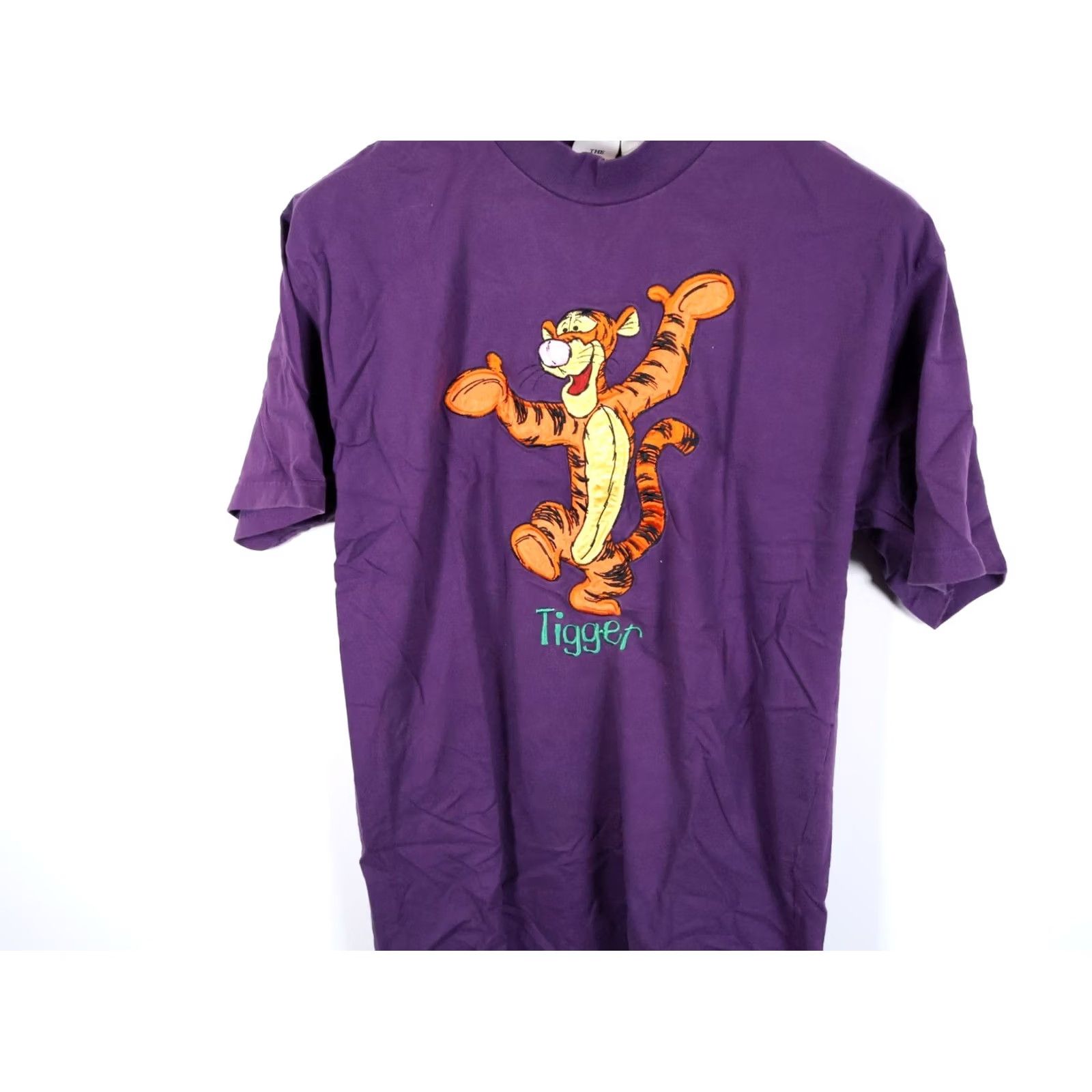 Disney VINTAGE Disney Winnie The Pooh Tigger T-Shirt Women's Large Purple Embroidered Disney Store Size L / US 10 / IT 46 - 7 Thumbnail