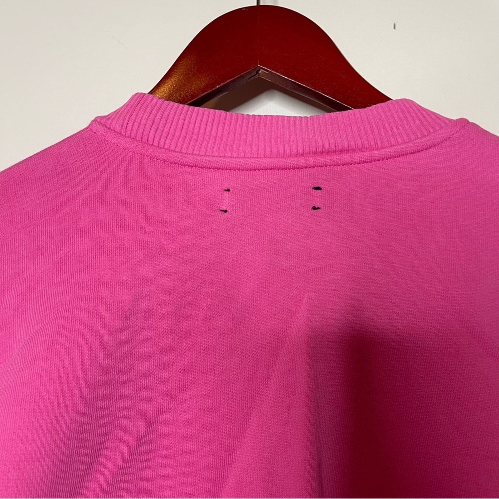 Pangaia PANGAIA Lightweight recycled cotton sweatshirt in pink sz M Size M / US 6-8 / IT 42-44 - 6 Thumbnail