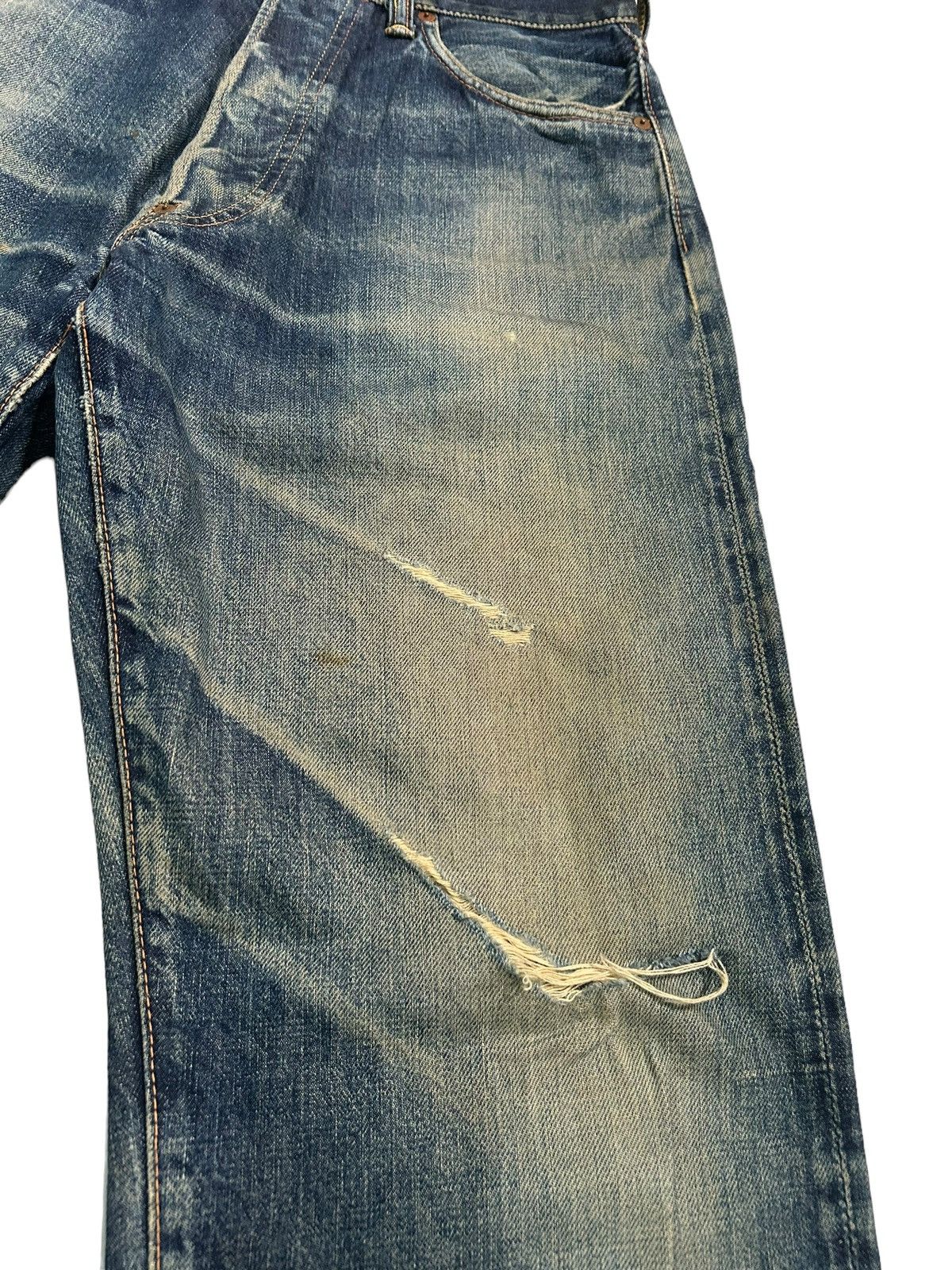 Evisu × Japanese Brand Vtg Evisu Selvedge disteressed denim☠️🎌 Size US 30 / EU 46 - 11 Thumbnail