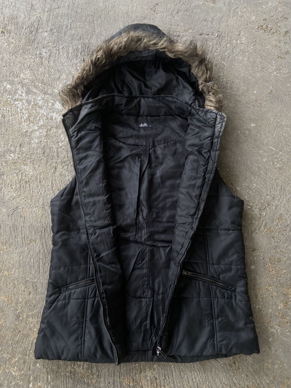 BUFFALO BOBS 2000s Dotti - Vkei Style Fur Hoodie Puffer Vest Size US M / EU 48-50 / 2 - 5 Thumbnail