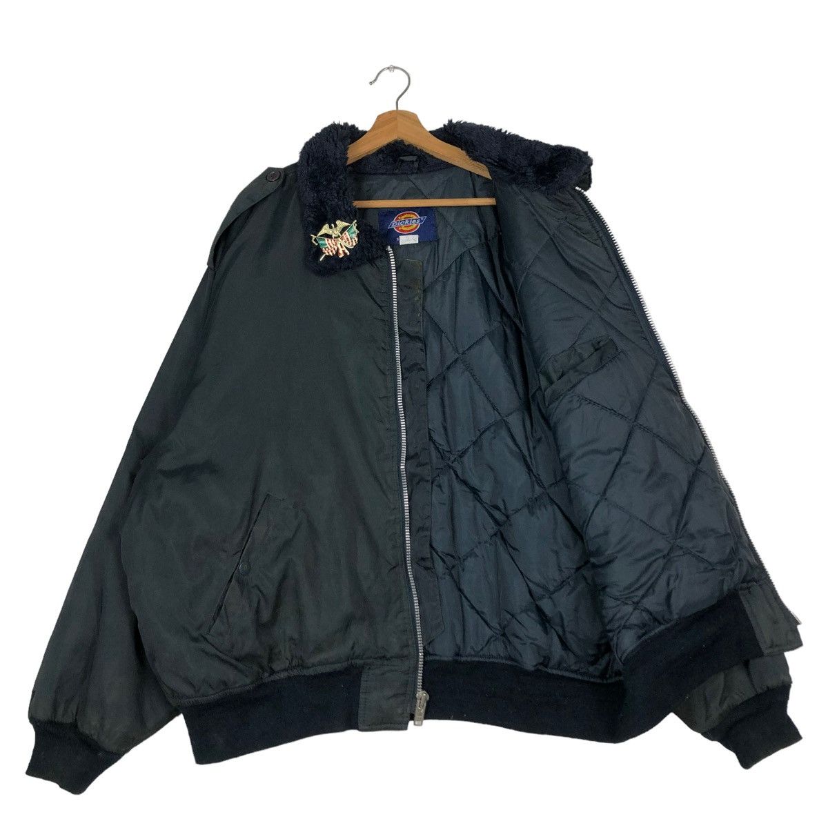 Japanese Brand 🔥VINTAGE BOMBER JACKET WORKER DICKIES MILITARY DESIGN Size US XL / EU 56 / 4 - 11 Thumbnail