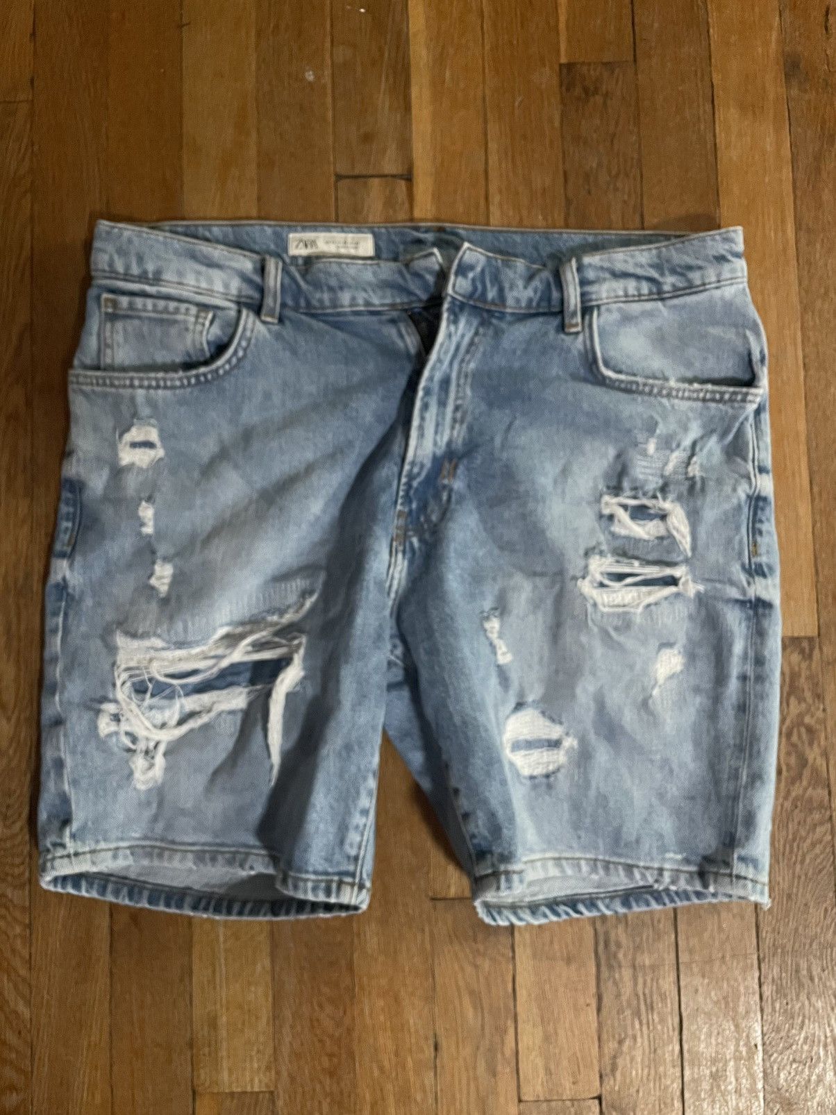 Zara zara denim shorts Size US 36 / EU 52 - 1 Thumbnail
