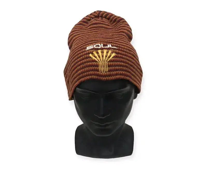 Vintage Vintage Soul Stripe Design Beanie Hat Size ONE SIZE - 1 Thumbnail