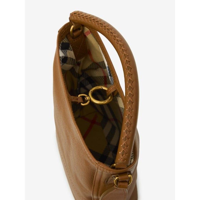 Burberry BURBERRY B Clip Beige Leather Bucket Bag New & Authentic Size ONE SIZE - 4 Thumbnail