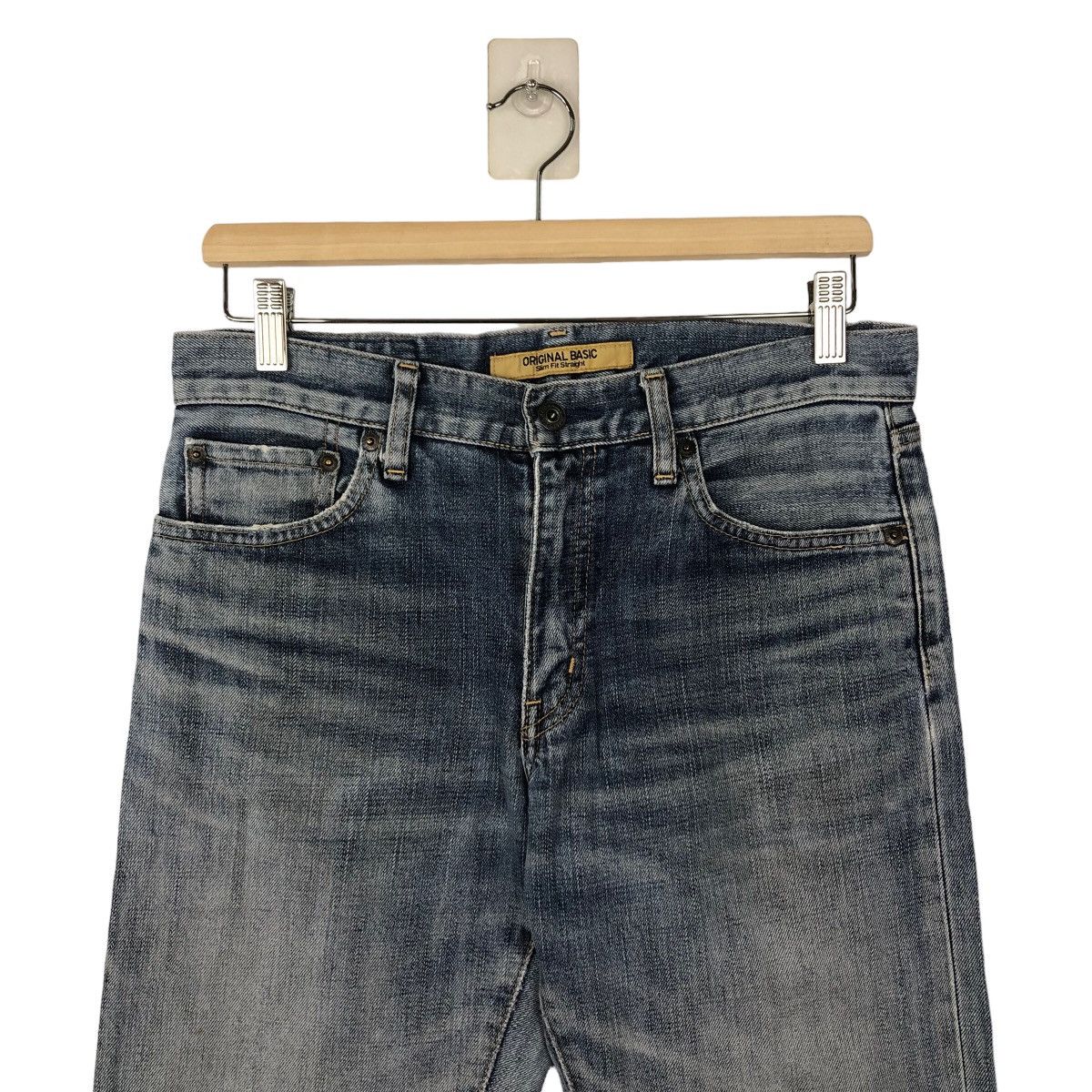 Japanese Brand 🔥RARE DISTRESSED DENIM JEANS PUNK STYLE UNIQLO JAPAN S-001 Size US 30 / EU 46 - 2 Thumbnail