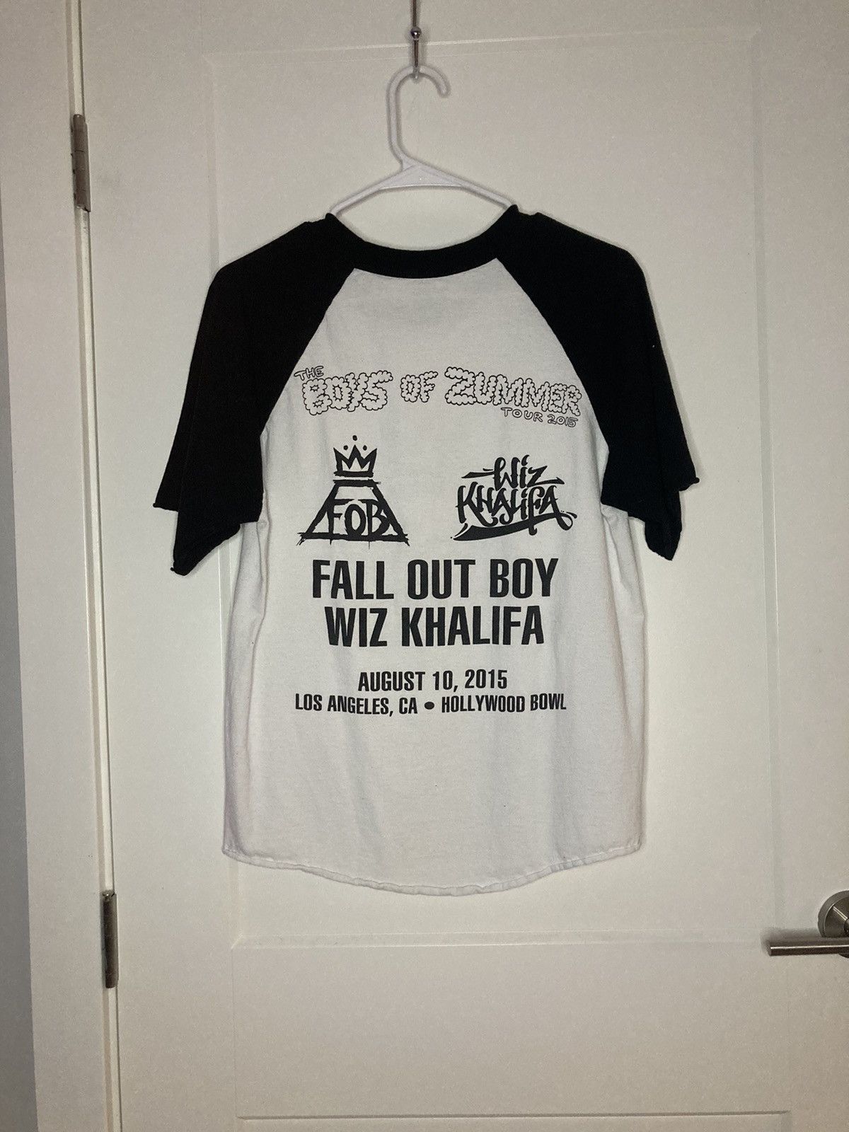Band Tees × Vintage Rare 2015 Fall Out Boy Wiz Khalifa Vintage Band Tee Size US M / EU 48-50 / 2 - 2 Thumbnail