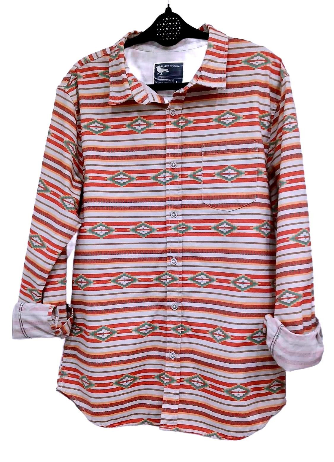 Modern Amusement Modern Amusement Long Sleeve Shirt - Southwestern Printed Size US L / EU 52-54 / 3 - 5 Thumbnail
