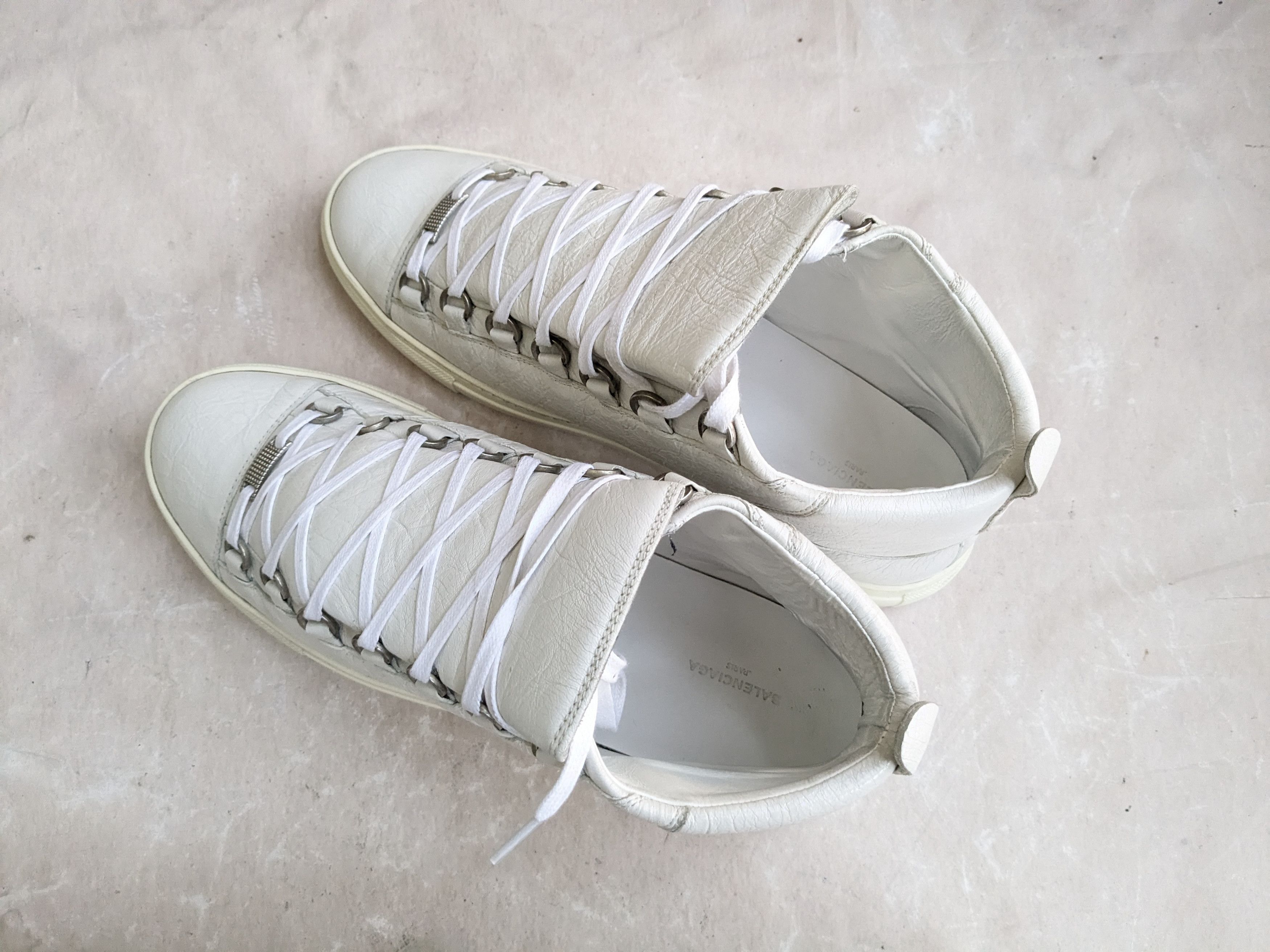 Balenciaga Balenciaga Arena White 11 High Tops Leather Size US 11 / EU 44 - 14 Thumbnail
