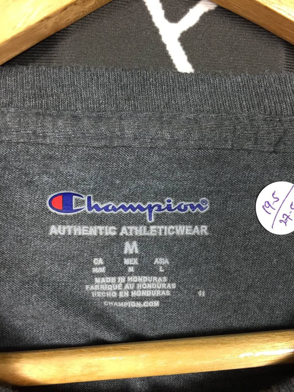 Champion × Vintage Vtg Champion Authentic Athleticwear Spell Out Logo Tee Size US M / EU 48-50 / 2 - 9 Thumbnail