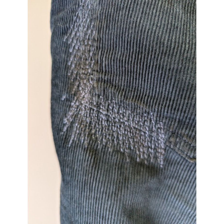 Balmain o1rbi21 Decarnin Corduroy Pants in Dark Blue Size US 31 - 4 Thumbnail